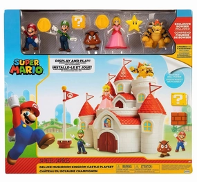 In Stock Now Fine Detailing Super Mario Bros Mushroom Kingdom Deluxe Castle Playset