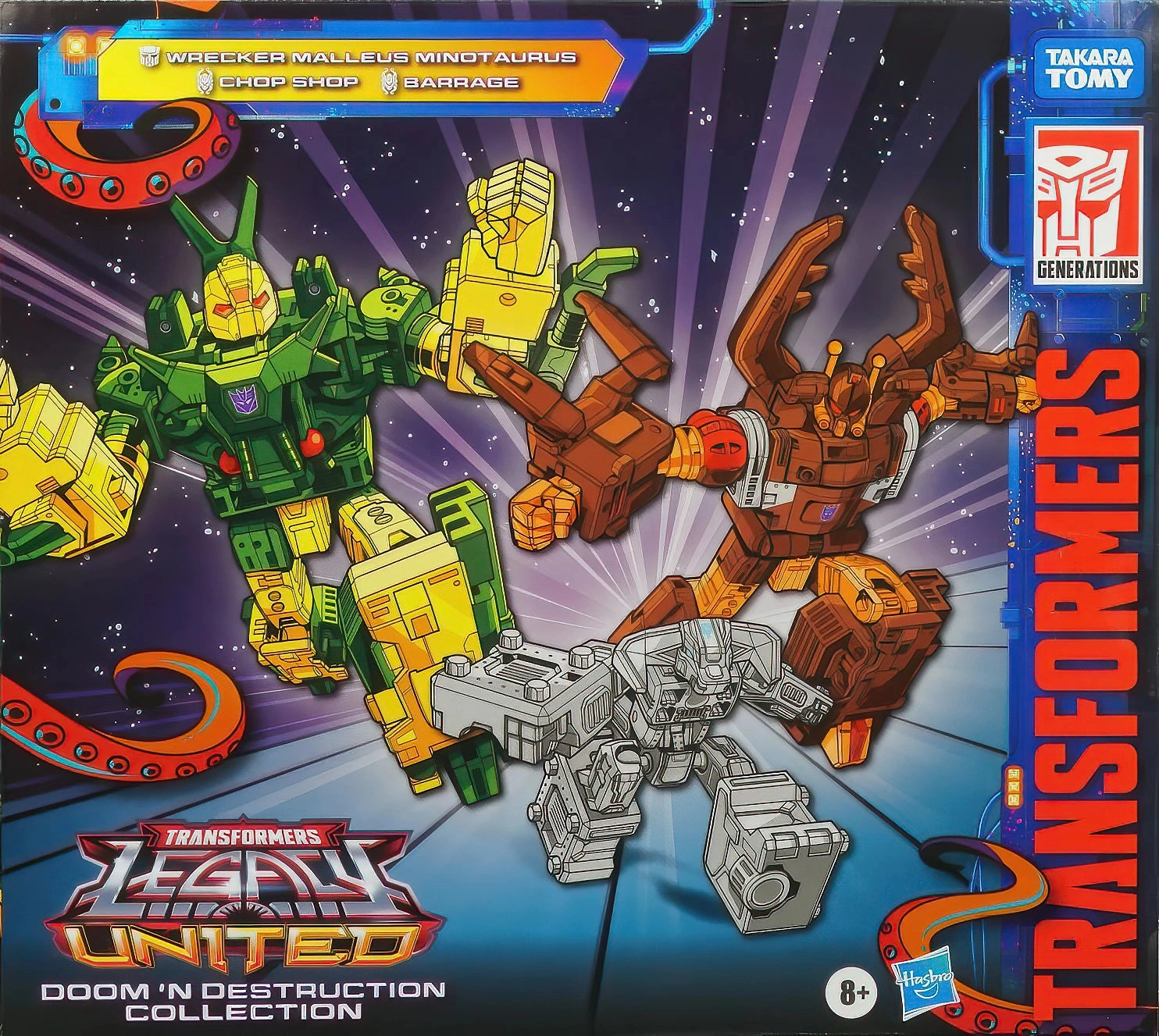 Transformers Legacy United Doom N' Destruction Collection 3-Pack Tiny Activity Stance Creator