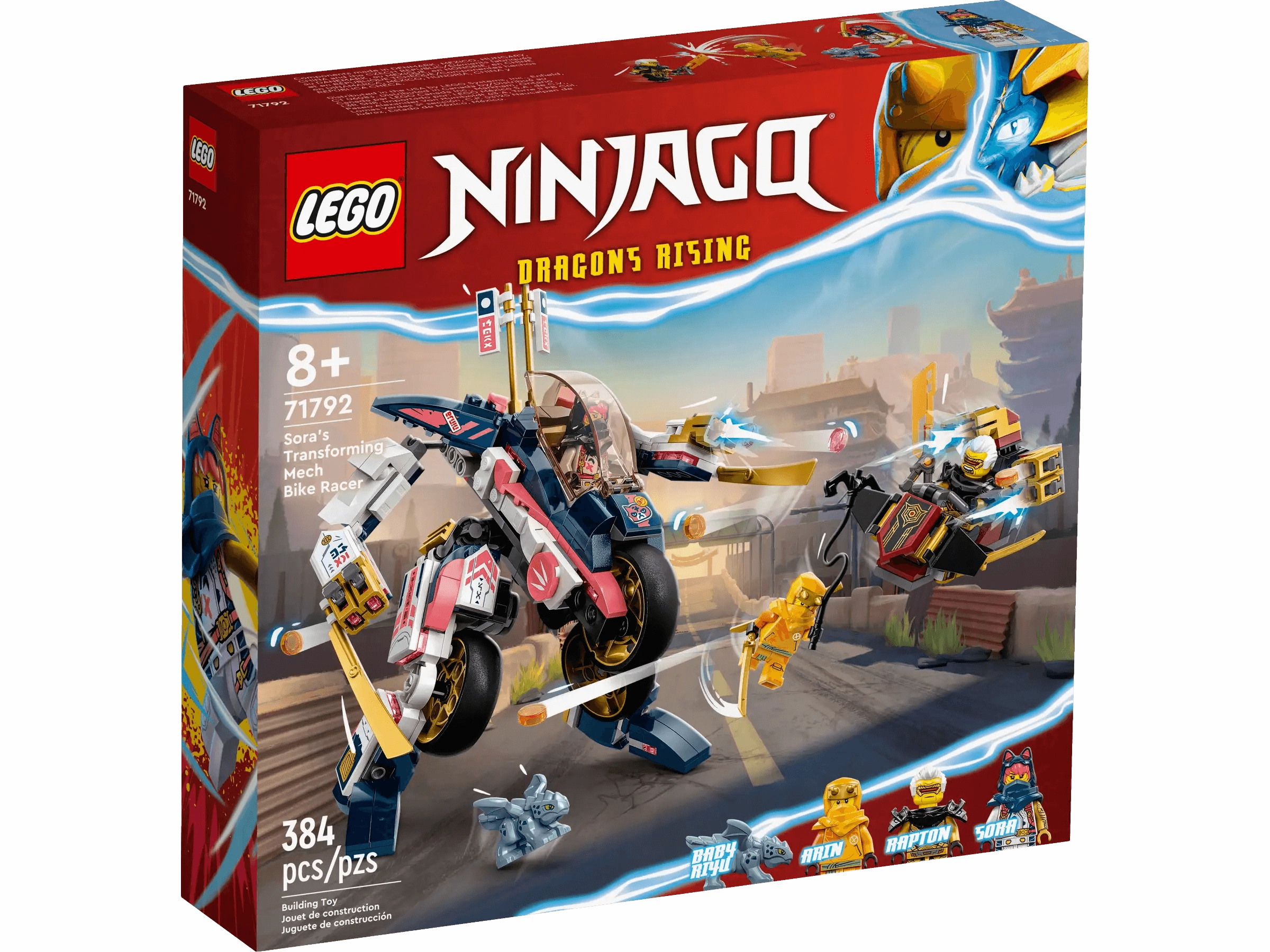 Roman Figure LEGO 71792 Ninjago Sora's Transforming Mech Bike Racer