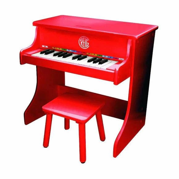 REIG Children's Wooden Upright Grand Piano - Red Enchanting Crafts