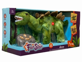 Remote Controlled Interactive RC Plush Dinosaur - Stegasaurus Famous Painting Childhood Memory