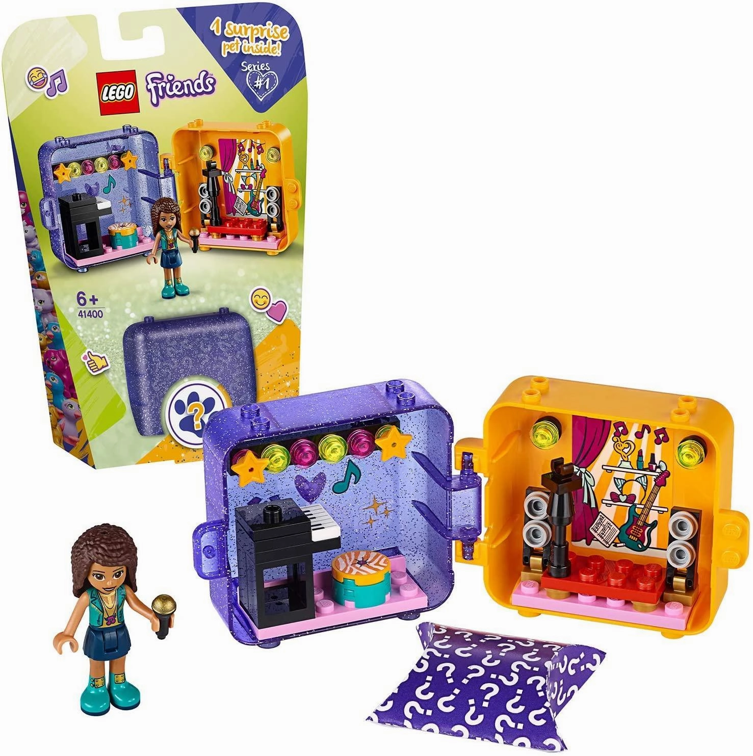 Exhibition Piece Pop Art LEGO FRIENDS 41400 FRIENDS Andrea's Play Cube