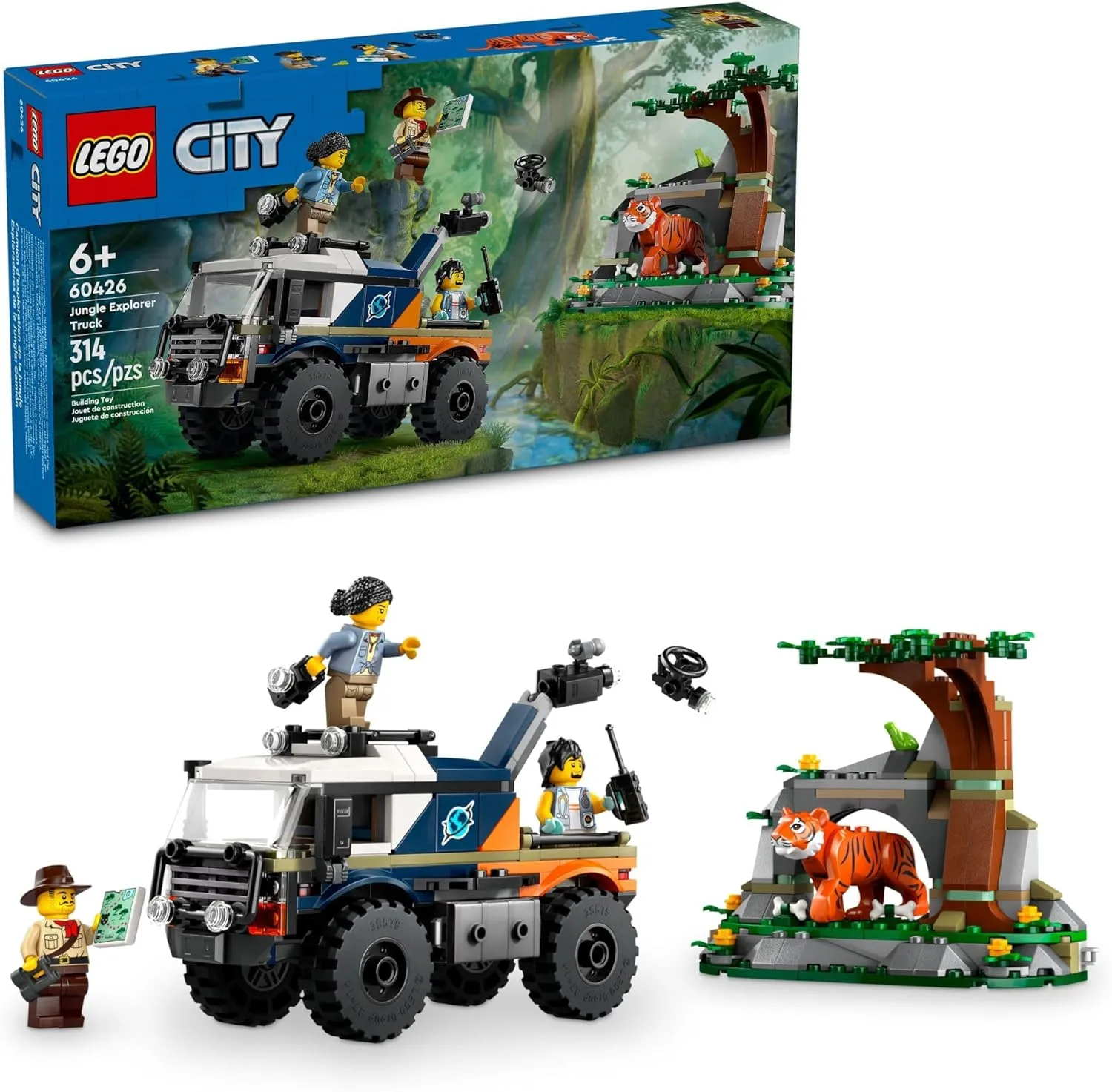 Lego 60426 - City Jungle Explorer Truck Glow In Dark Fan Favorite
