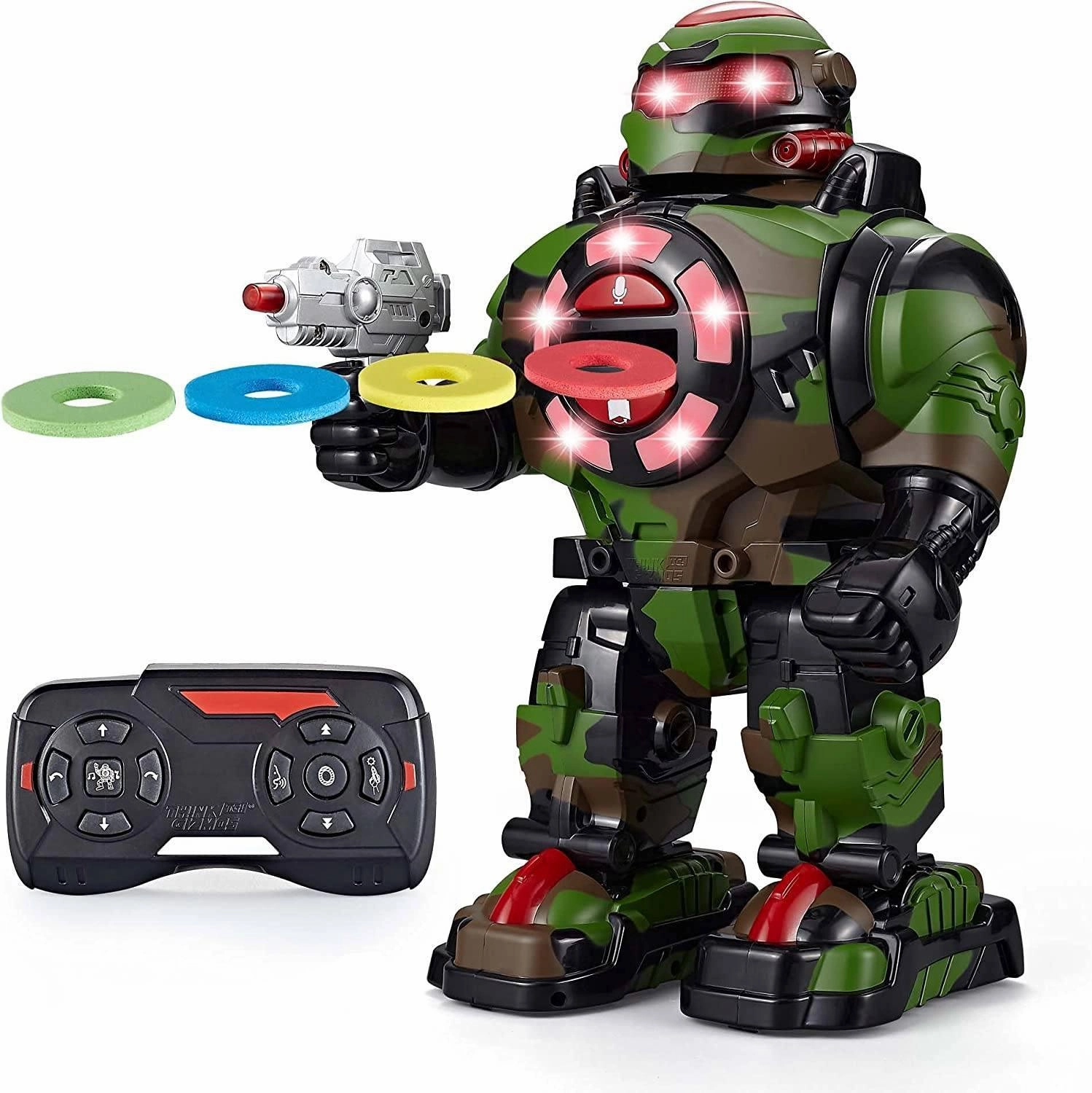RoboShooter Remote Control Interactive Robot - Camouflage Cultural symbol