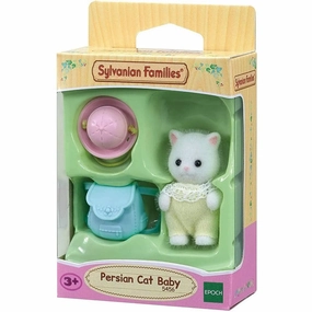 Message Option Hero Figure Sylvanian Families Persian Cat Baby with Hat and Bag