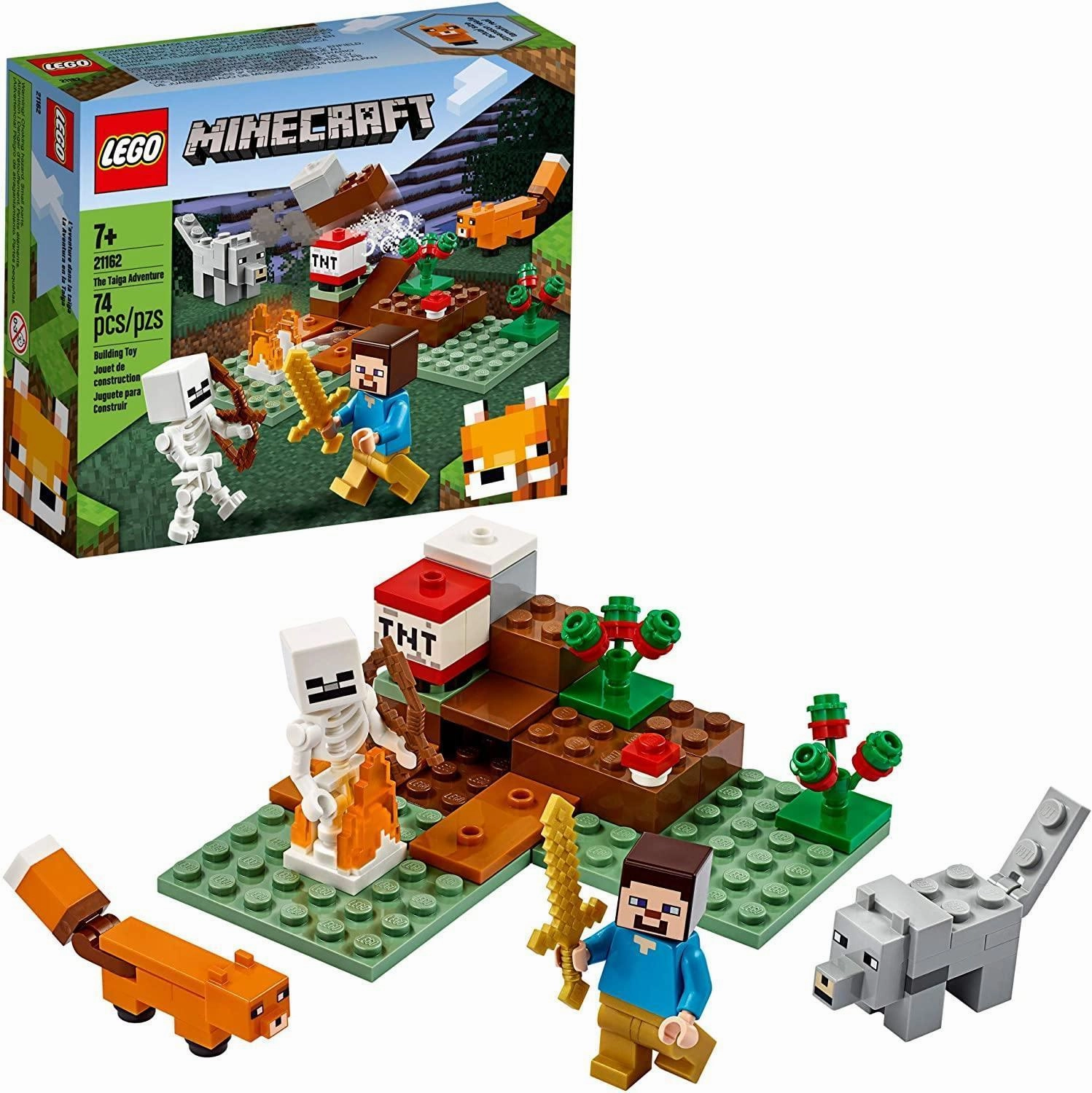 LEGO MINECRAFT 21162 The Taiga Adventure Playset with Skeleton Action Statue Magazine Cover