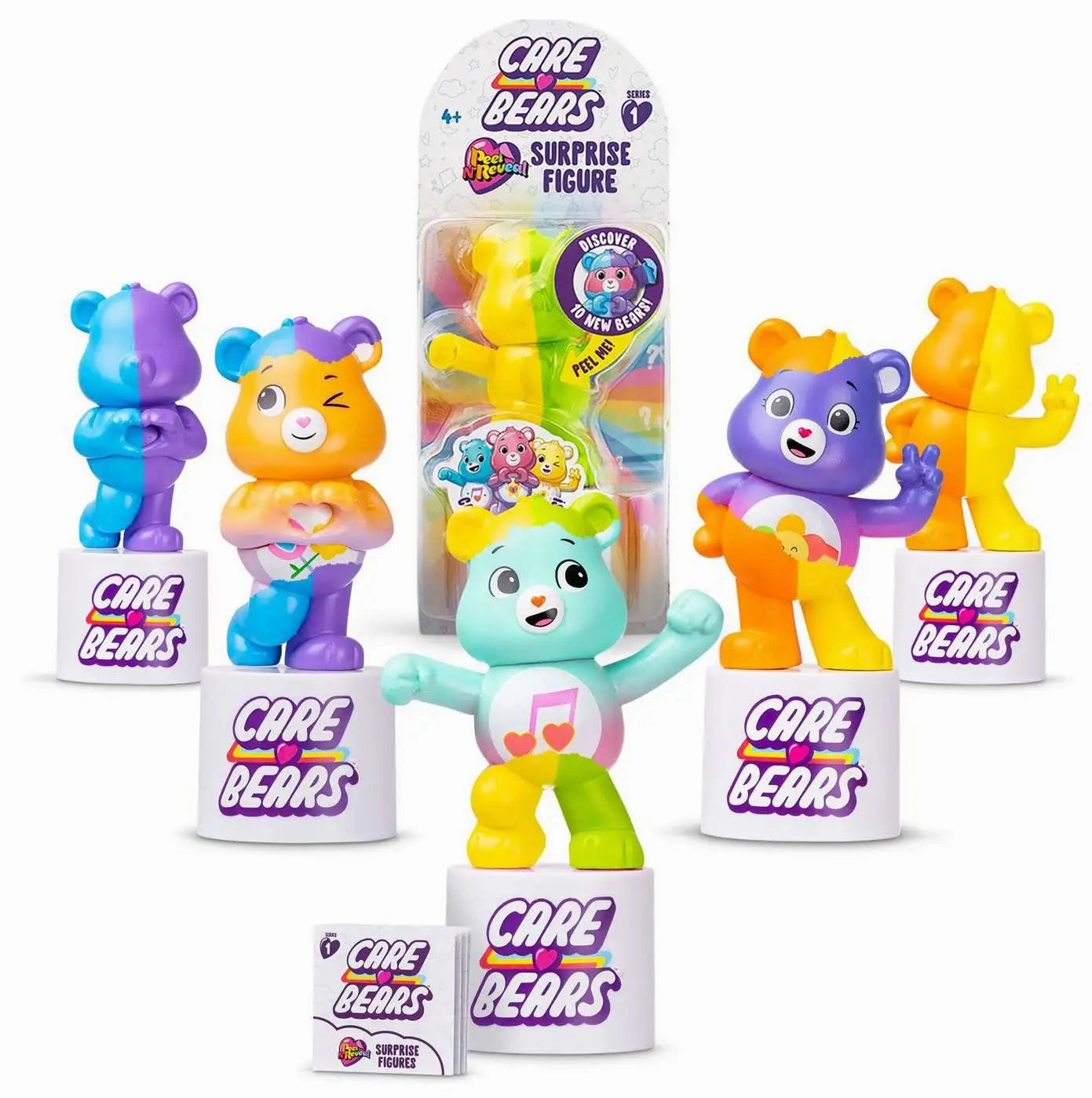 Care Bears Surprise Figures - Peel and Reveal Assorted Art Masterpiece Miniature Toy