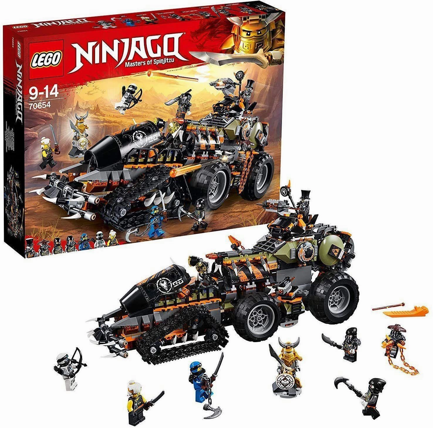 LEGO NINJAGO 70654 Dragon Hunters Dieselnaut Toy Tank Variant Cover Disney Classic