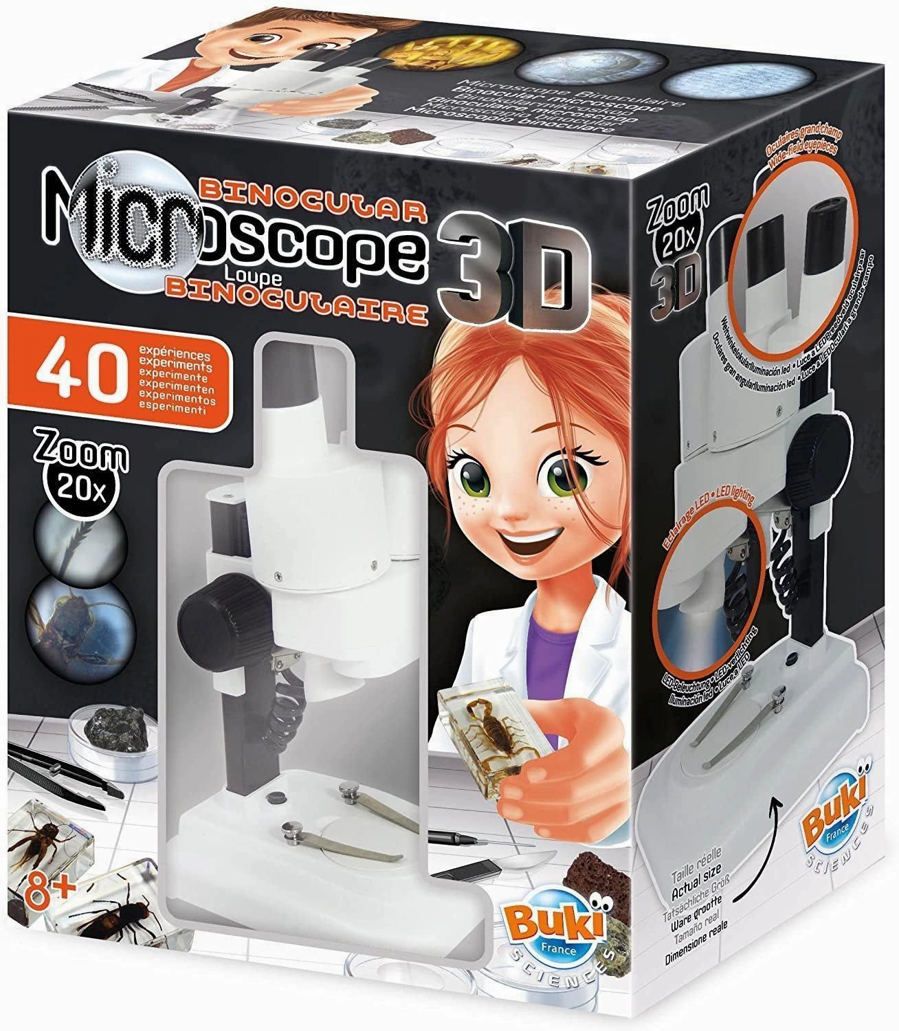 Charming Supplies BUKI France MR500 - Binocular Microscope 3D