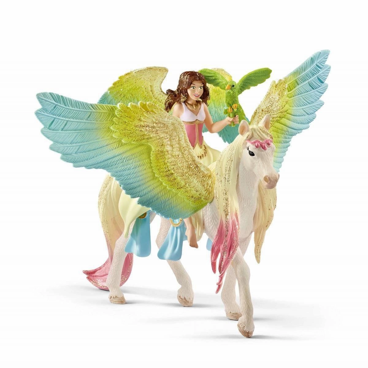 Dinosaur Replica Gothic style Schleich 70566 Fairy Surah With Glitter Pegasus Figure