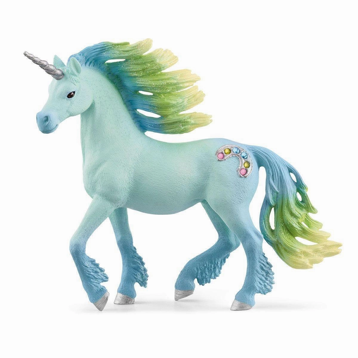 Schleich 70722 Marshmallow Unicorn Stallion Figure Gift Bundle Gallery Art