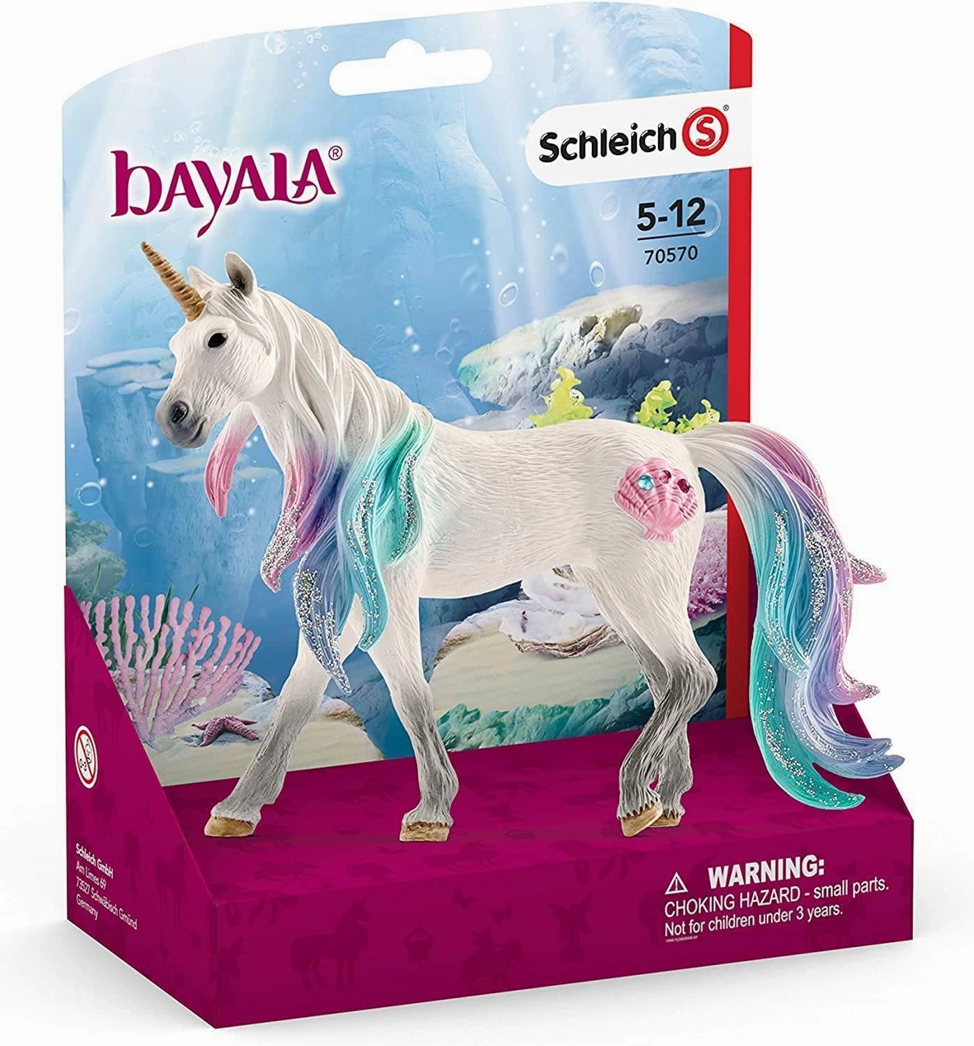 Everyday Use Unicorn Model SCHLEICH BAYALA 70570 Sea Unicorn Mare Figure