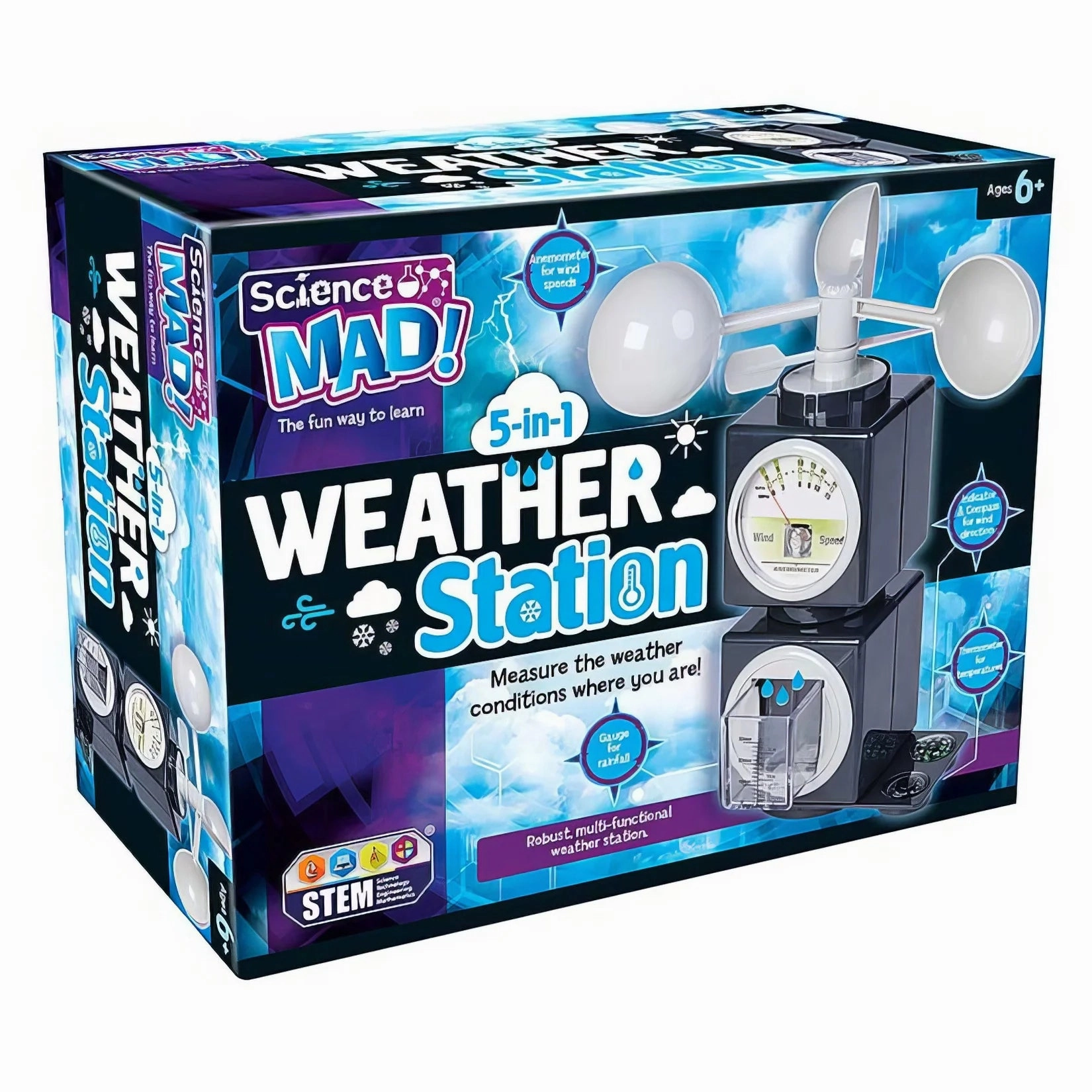 Science Mad 5-in-1 Weather Station Monster Party Scary Props