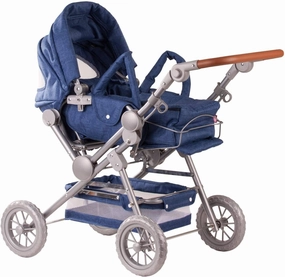 Event specific Event Souvenir Gotz 3402869 Doll's Pram Denim - Doll Accessories