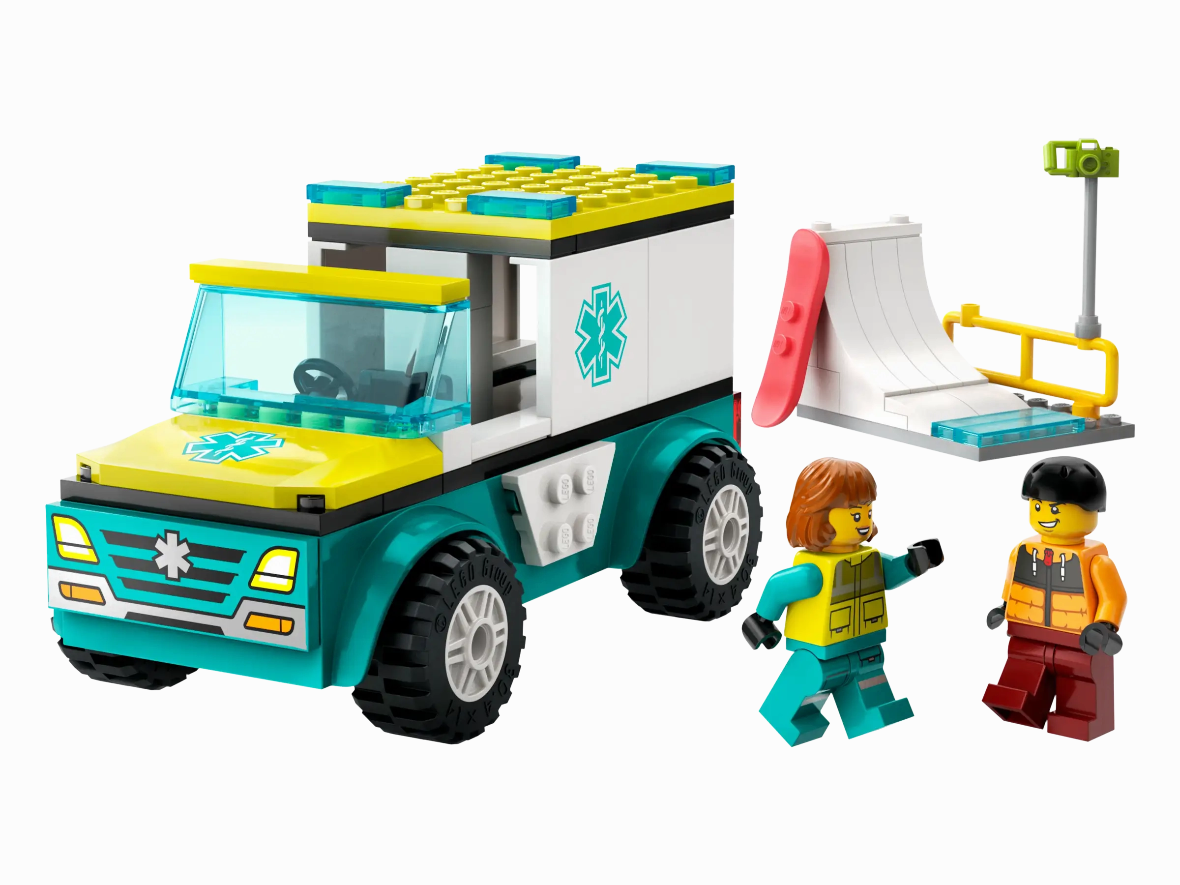 LEGO CITY 60403 Emergency Ambulance and Snowboarder Landmark Replica Top Rated