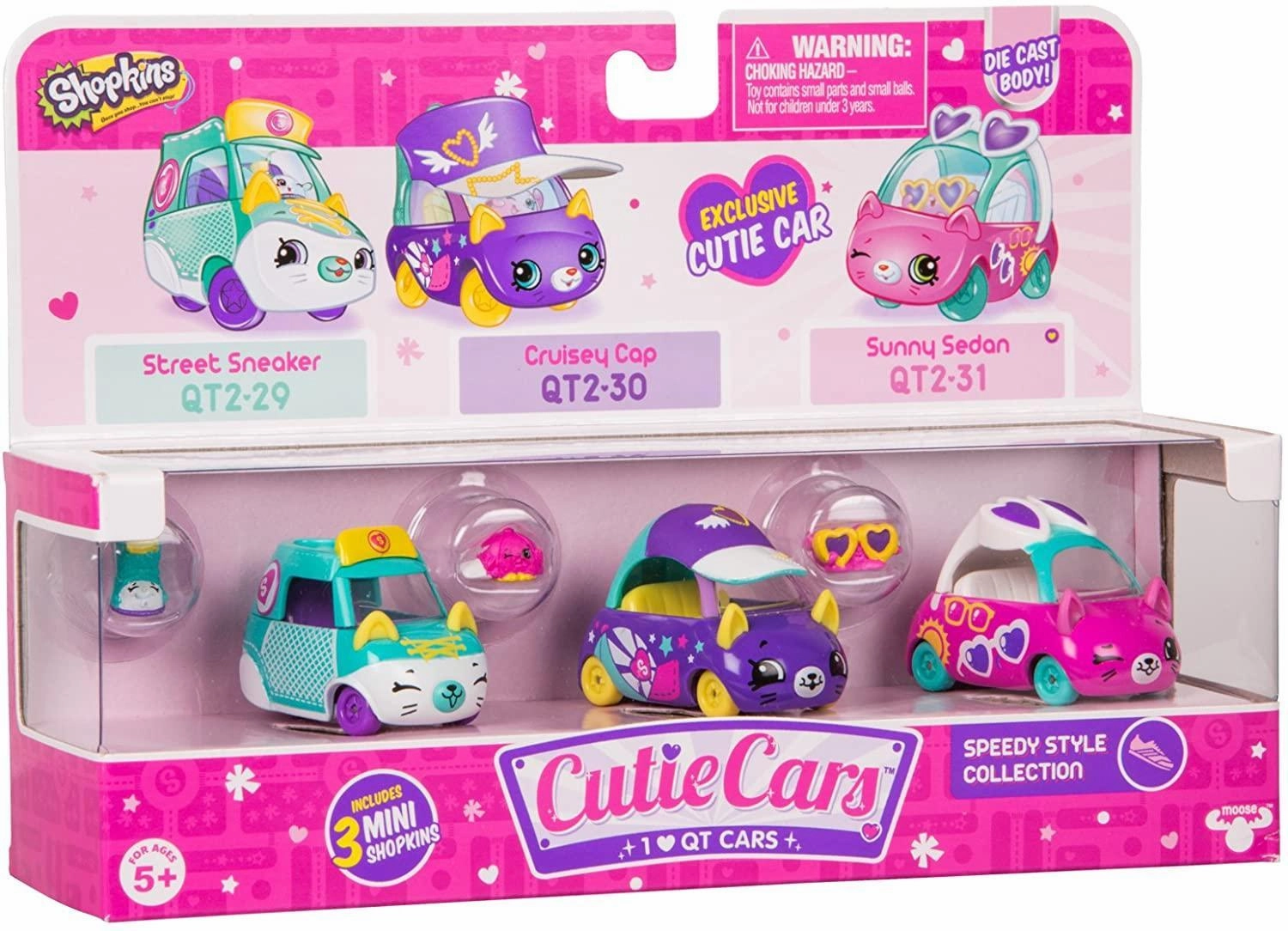 Domestic Pet Anime Statue Shopkins Cutie Car S2 3-Pack - Assorted