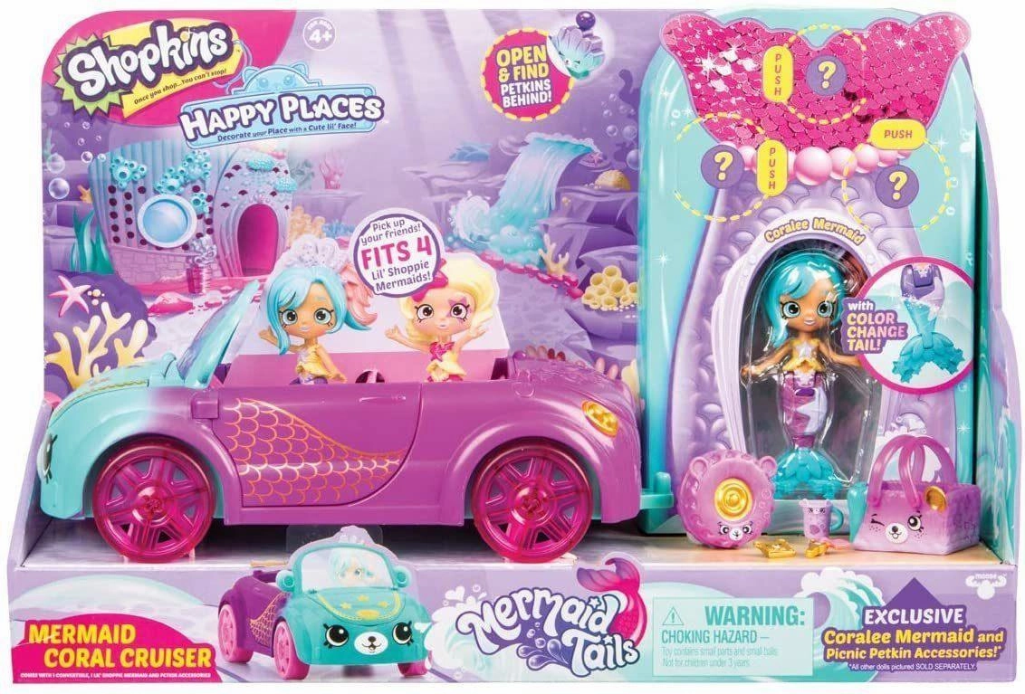Shopkins  Happy Places Mermaid Tails Coral Cruiser Playset Collector's Club