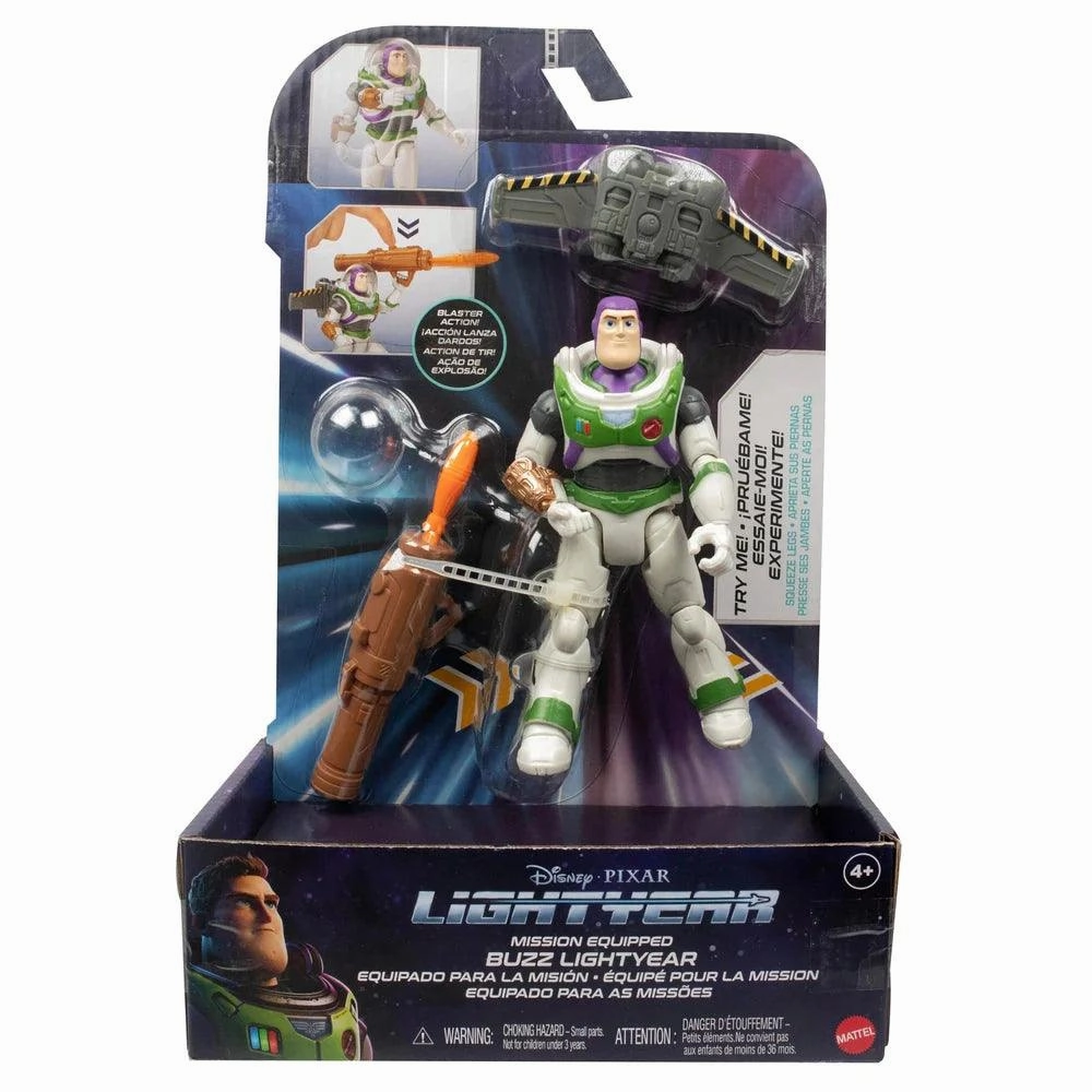 Disney Pixar Lightyear Mission Equipped Buzz Lightyear Action Figure Label Worker