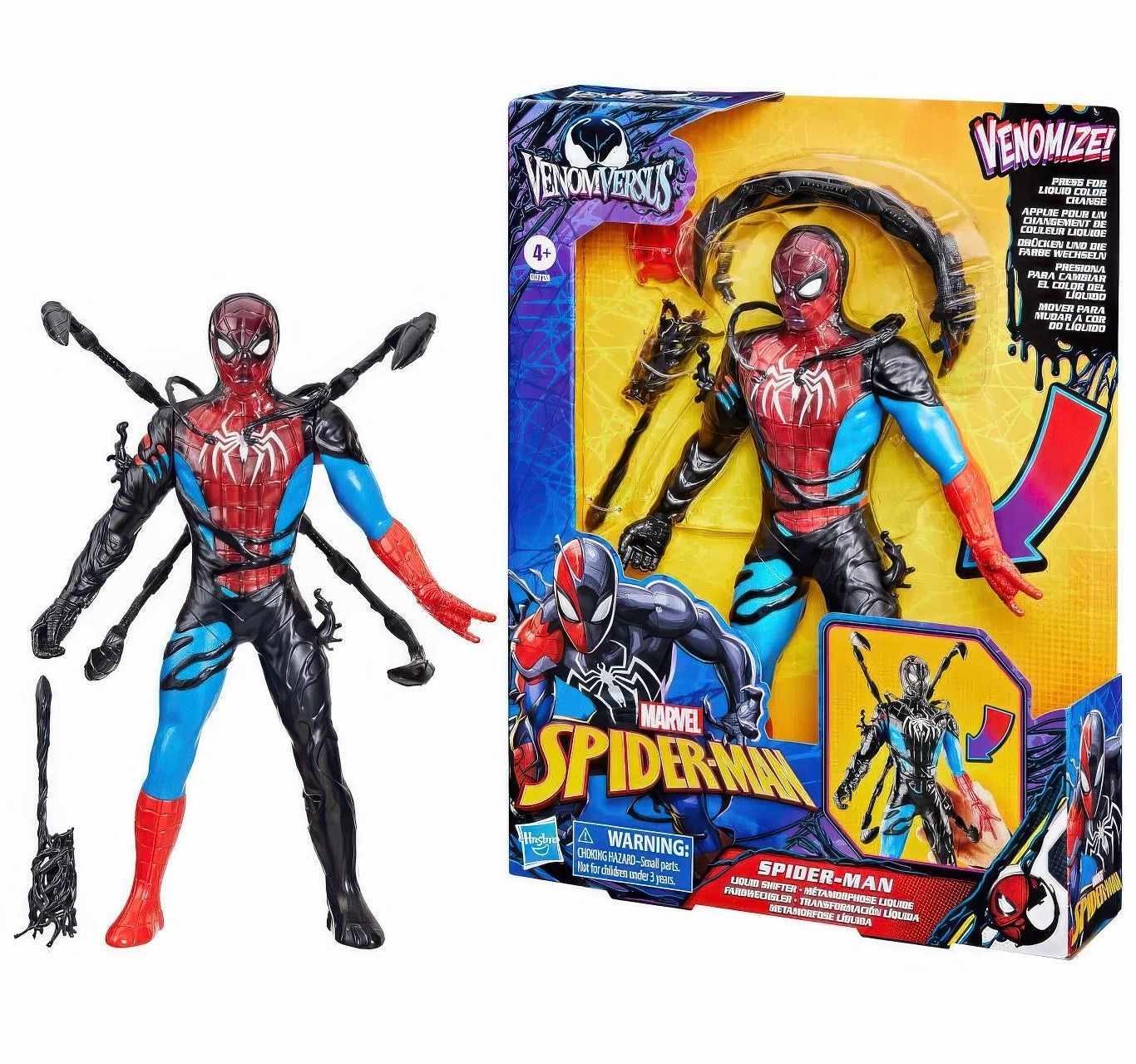 natural fiber Little Standpoint Spider-man Venom Versus Liquid Shifter Figure