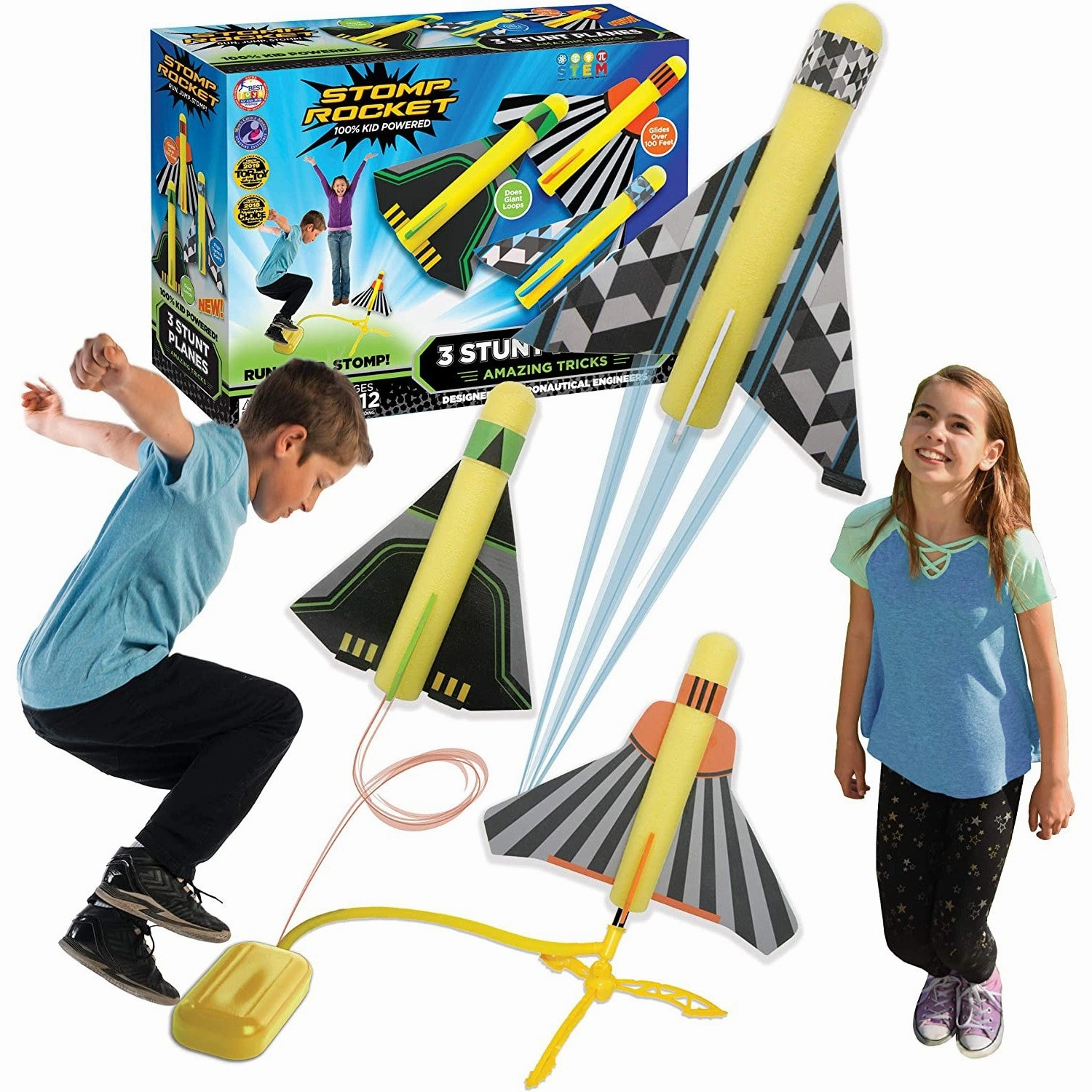Stomp Rocket Stunt Planes Frightening Decor
