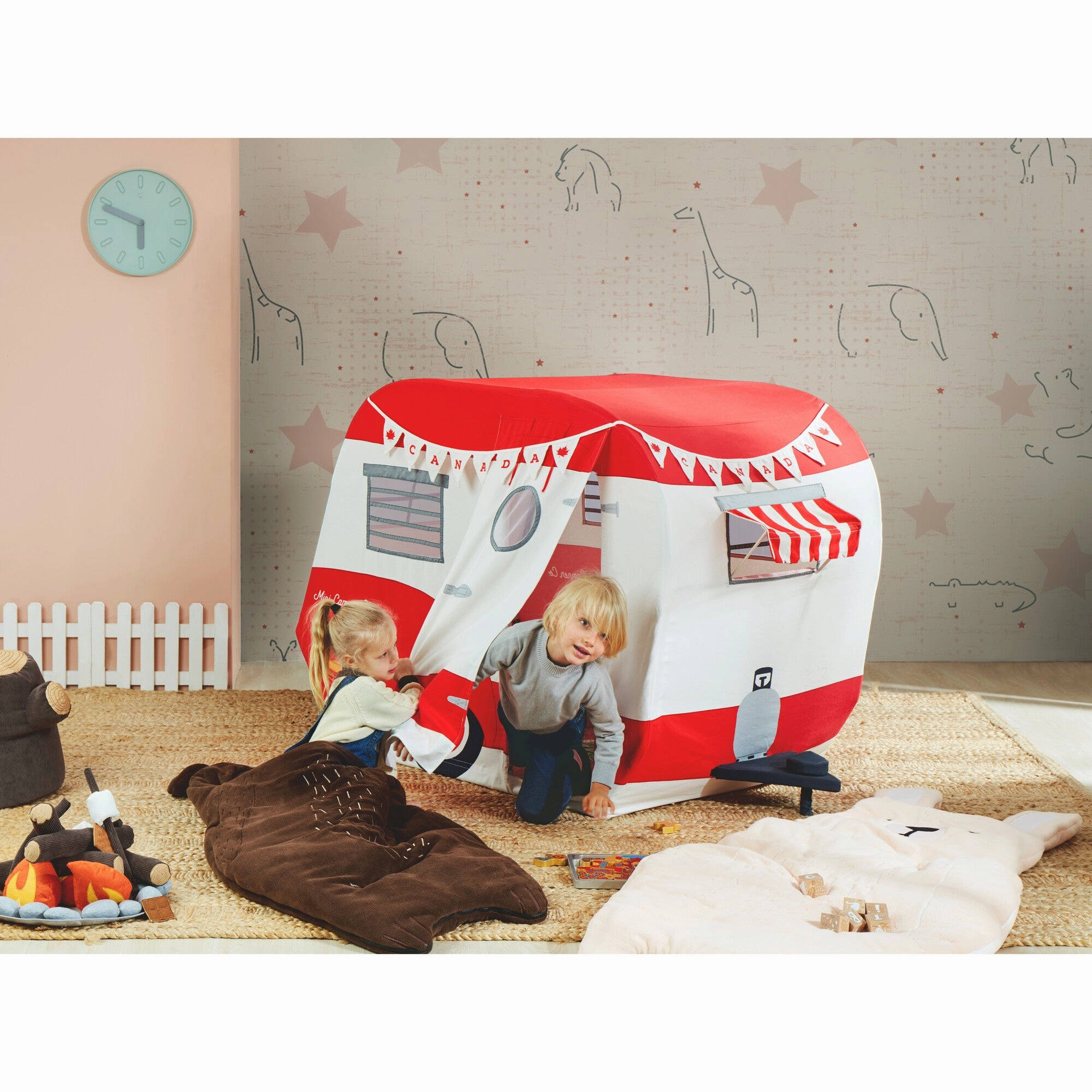 Road Trip Camper Play House Whimsical Displays Eerie Masks