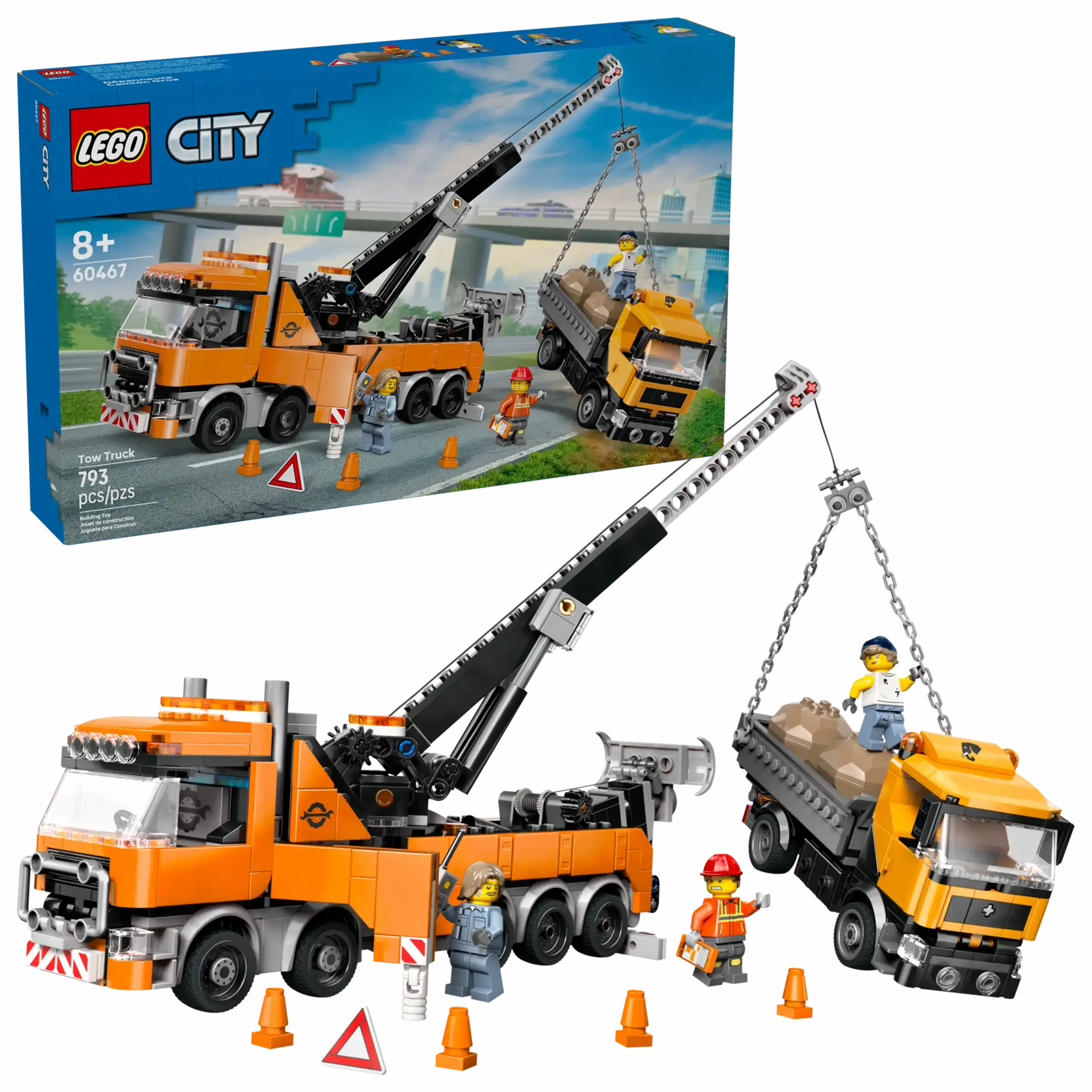 LEGO 60467 Heavy-Duty Recovery Tow Truck With Crane Evergreen Product Tourist Memorabilia