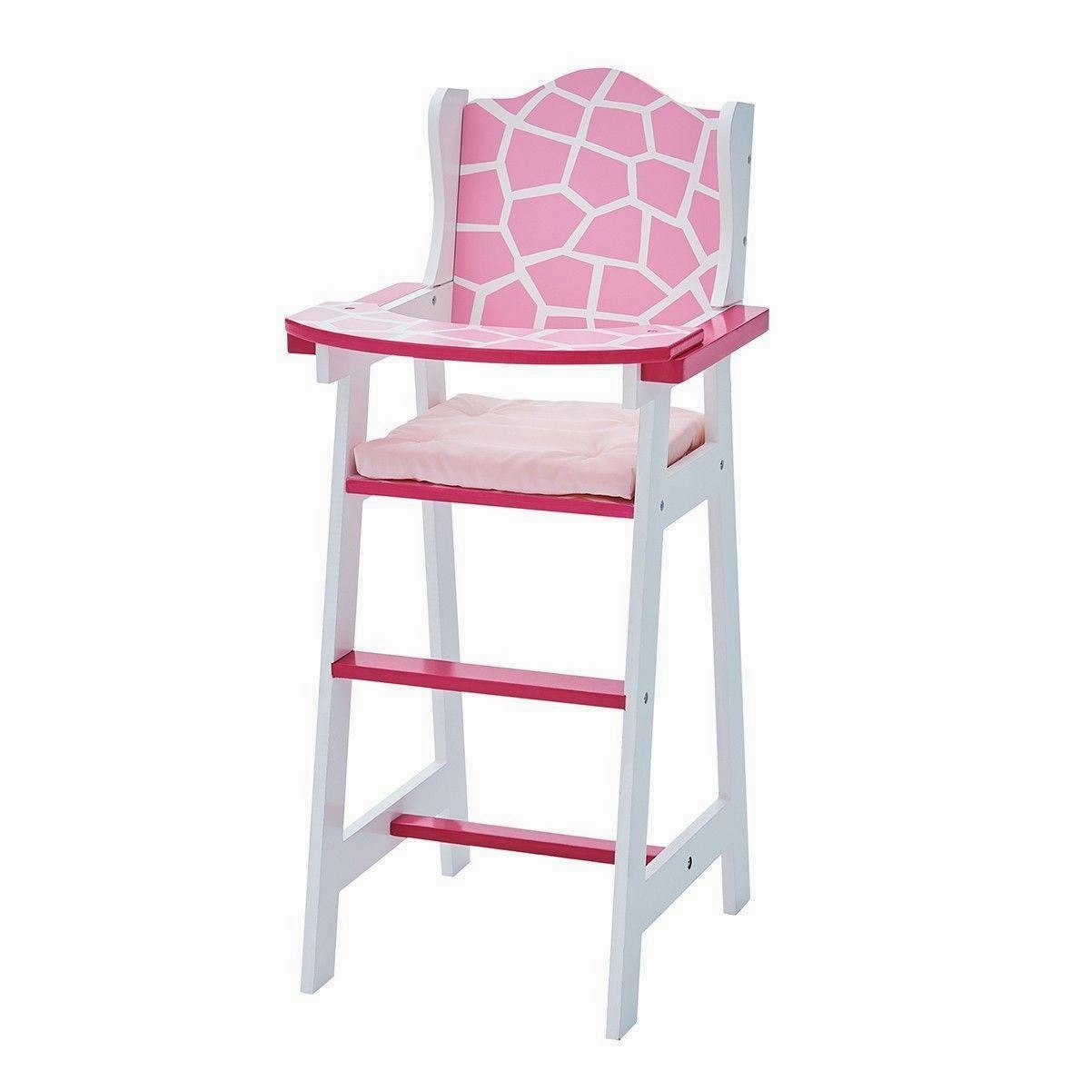 Extinct Creature Teamson TD-0098AF Olivia's Classic Baby Doll High Chair Pink Giraffe