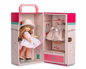 Porcelain Doll Interactive Toy Berjuan 11016 Irene Doll With Blonde Hair in a Case 22cm
