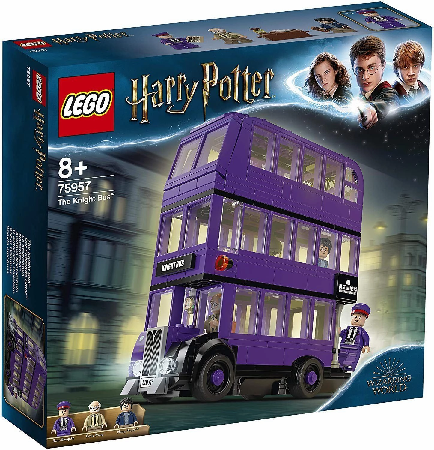 LEGO 75957 Harry Potter Knight Bus Toy, Triple-decker Collectible Set with Minifigures Complete Collection