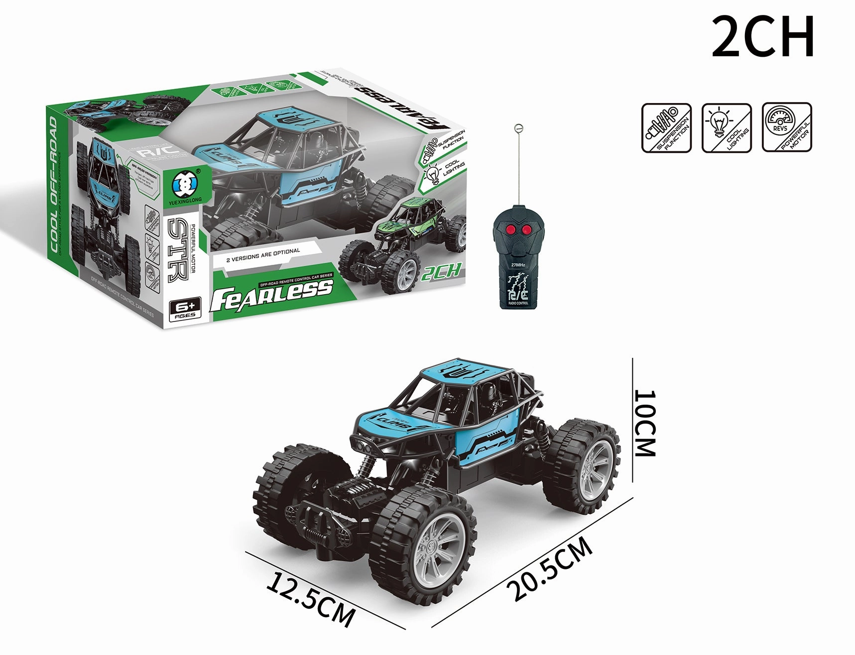 Fearless 2-Channel Die-Cast Off-Road Remote Controlled RC Climbing Car - Silver Judges' Choice