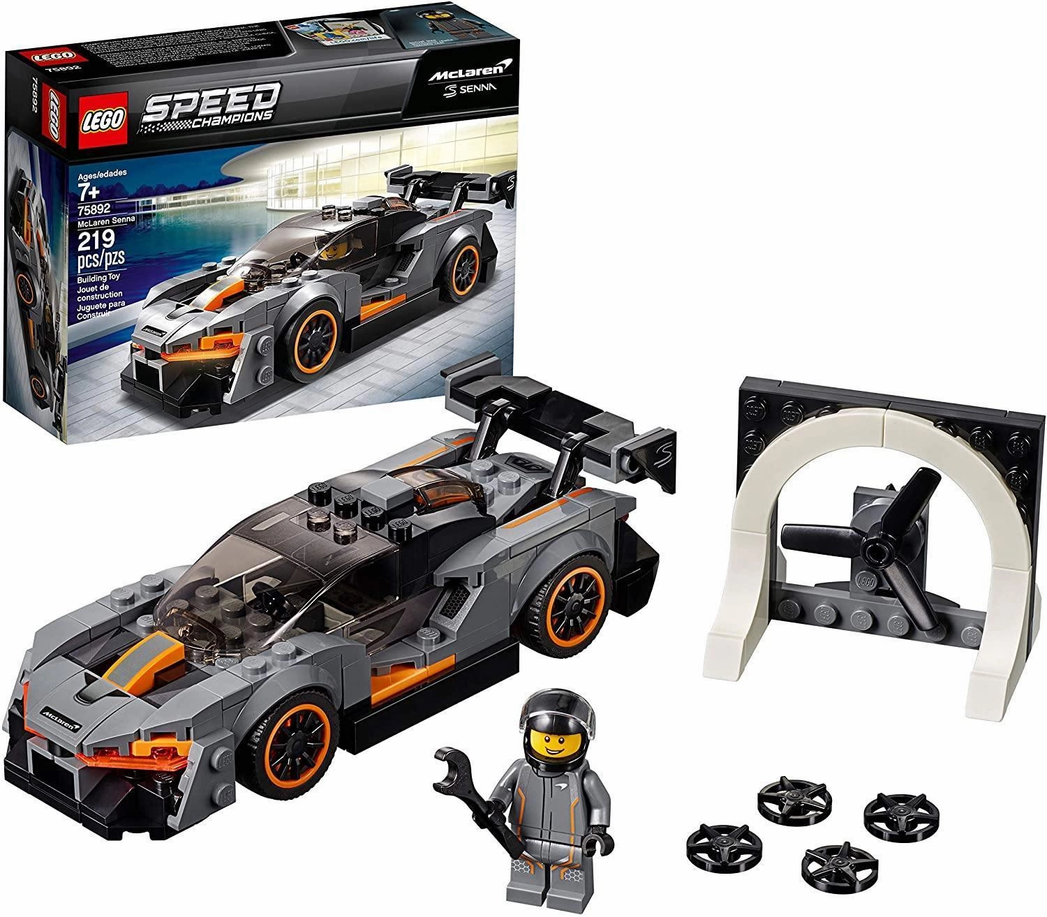 LEGO SPEED CHAMPIONS 75892 McLaren Senna Car Toy Collectible Model Universal Appeal Weapon Prop