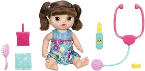 Multi Pose Winter Decoration Baby Alive Sweet Tears Baby - Brown Straight Hair