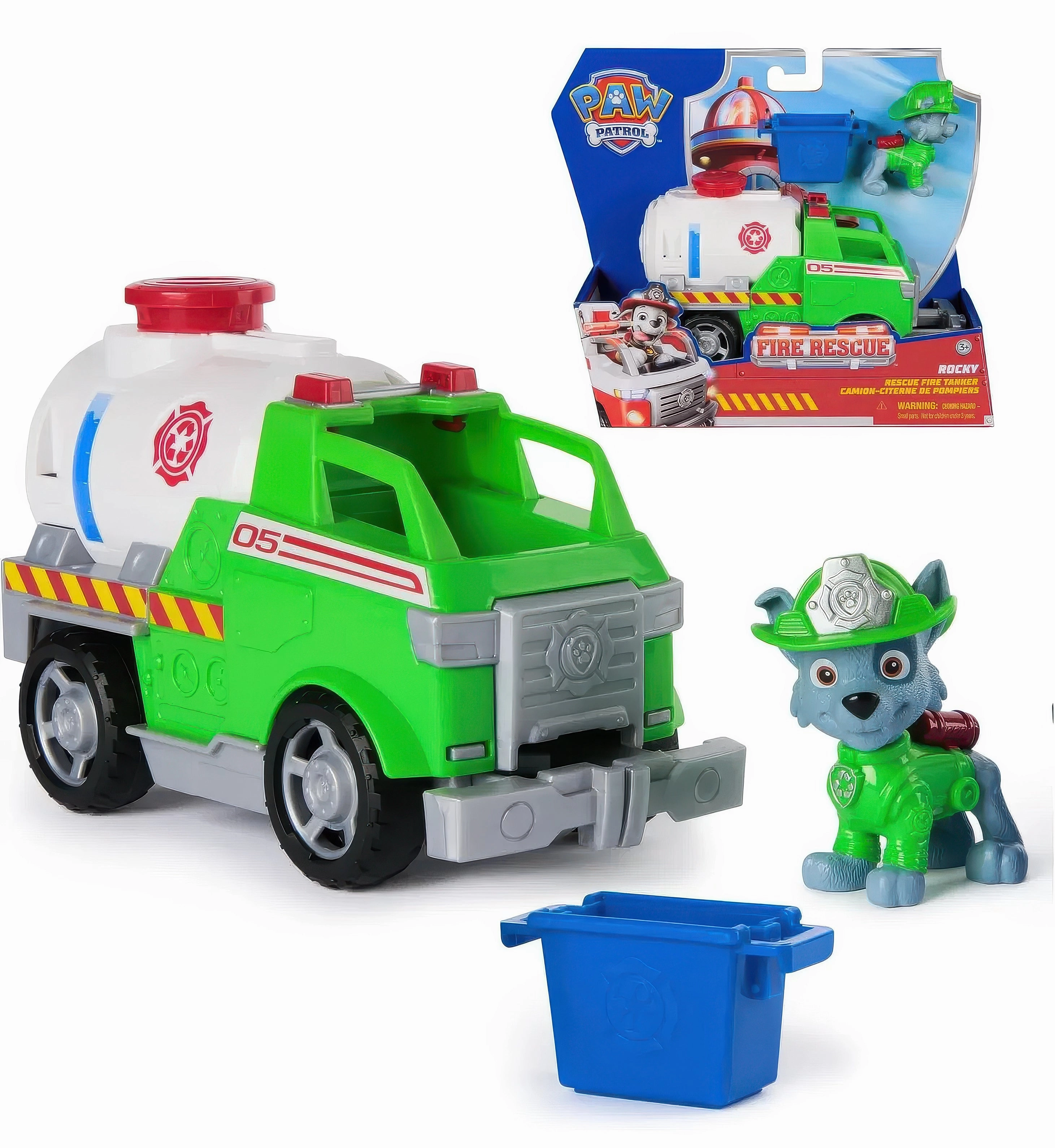 PAW Patrol Fire Rescue Tanker Rocky Mermaid Cove Mini Star