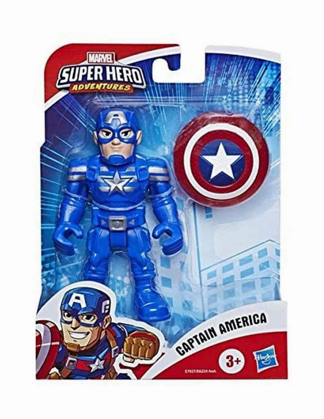 Marvel Super Hero Adventures Captain America 12.5cm Action Figure Special Release International Brand