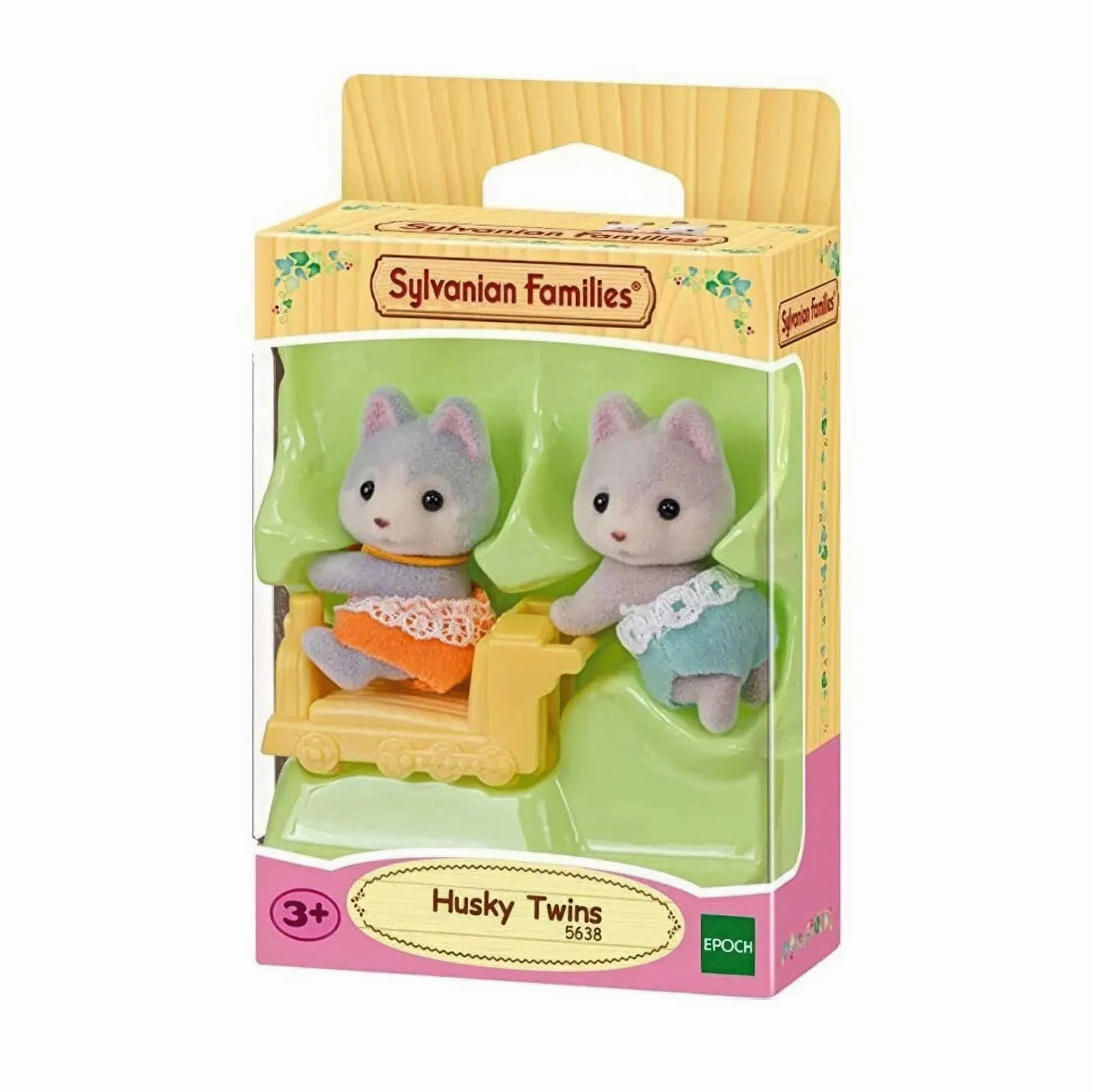 Sylvanian Families 5638 Husky Twins Figures Retail Package