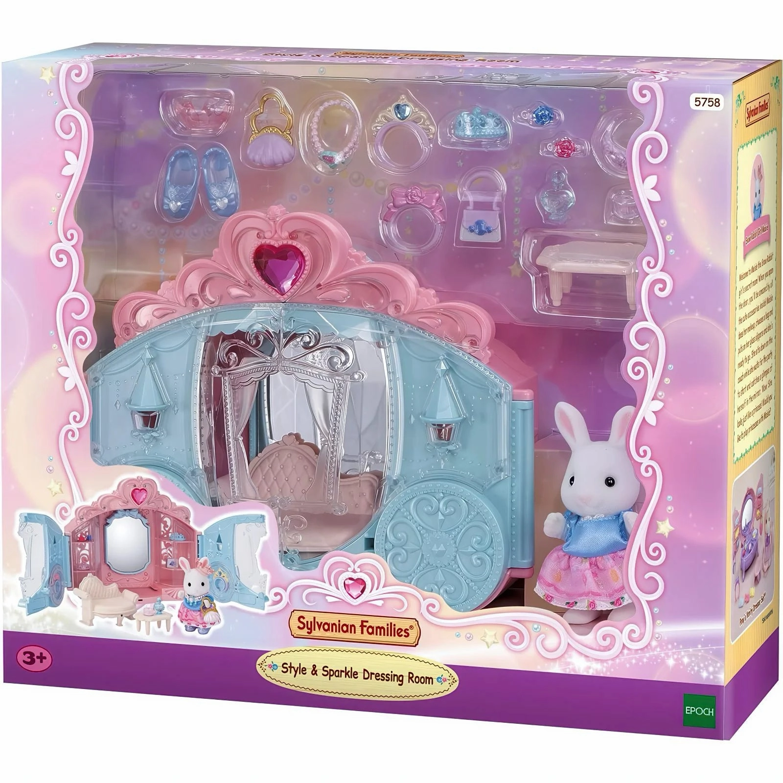 Dorm Room Marvel Universe Sylvanian Families 5758 Style & Sparkle Dressing Room