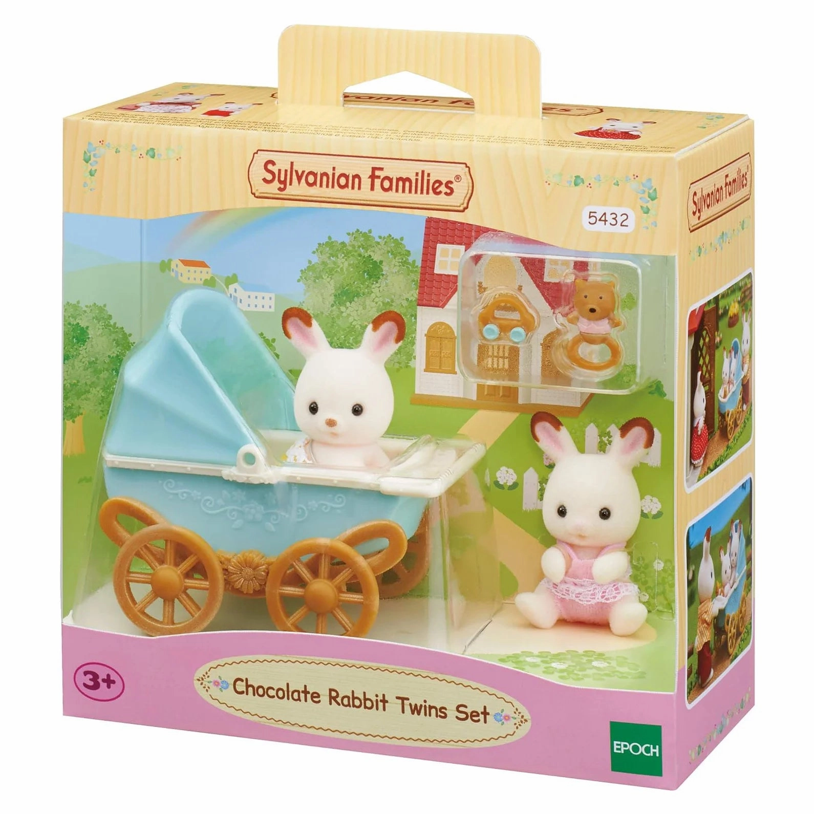 Studio Ghibli Eco Friendly Sylvanian Families Chocolate Rabbit Twins Set