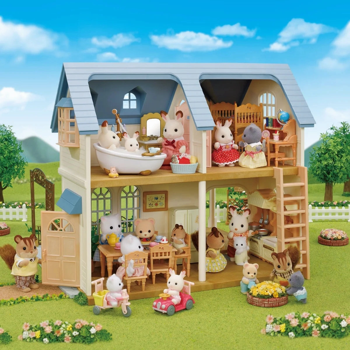 Sylvanian Families Courtyard Home Gift Set Ocean Animal Fantasy Quest