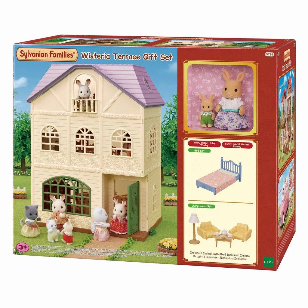 Sylvanian Families Wisteria Terrace Gift Set Fish Model Desk Decor