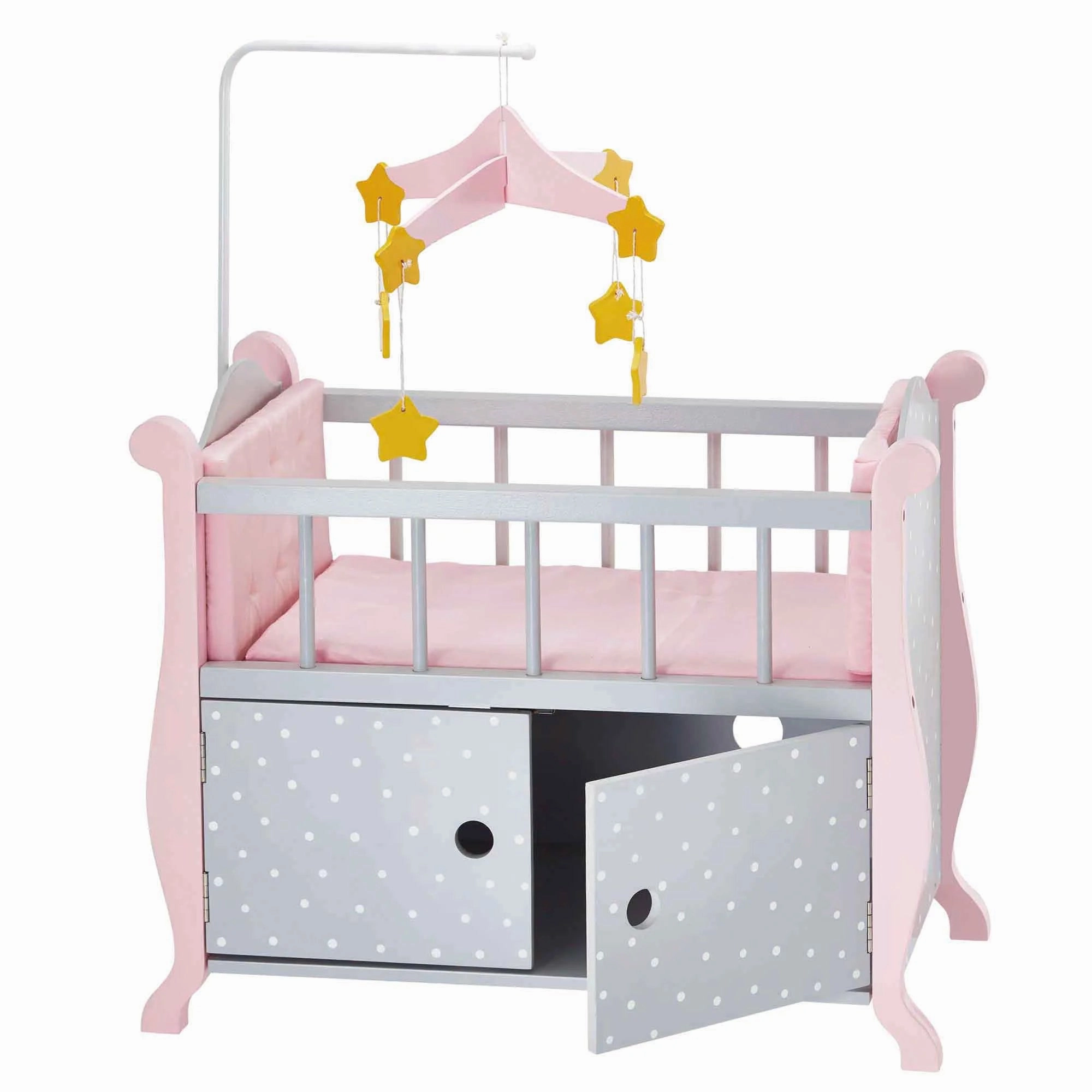 Arcade Game Historical Icon Teamson Olivia's Little World Polka Dot Princess Wooden Baby Doll Crib
