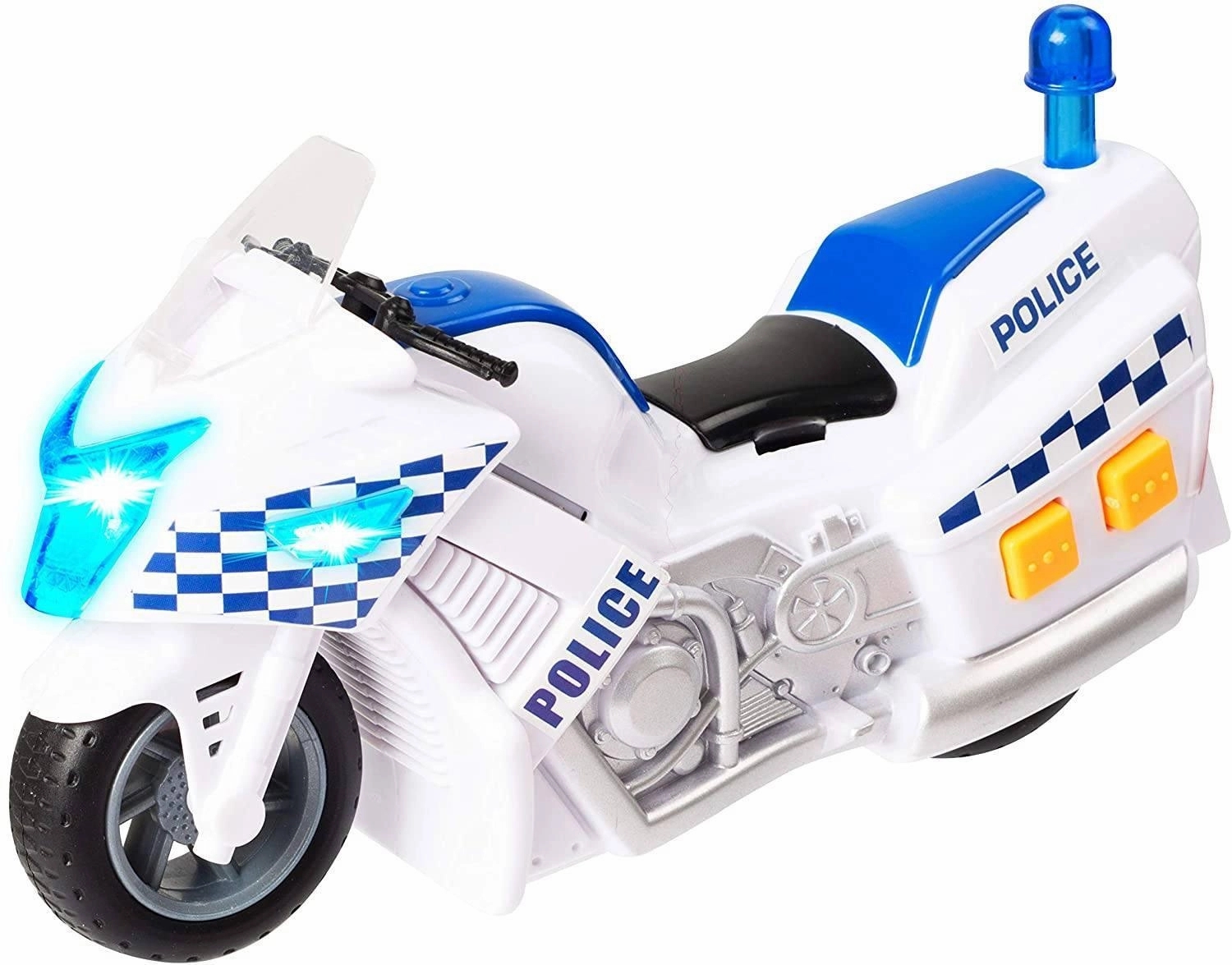 Teamsterz 1416563 Light and Sounds Police Motorbike Gold Leaf Crystal Figure