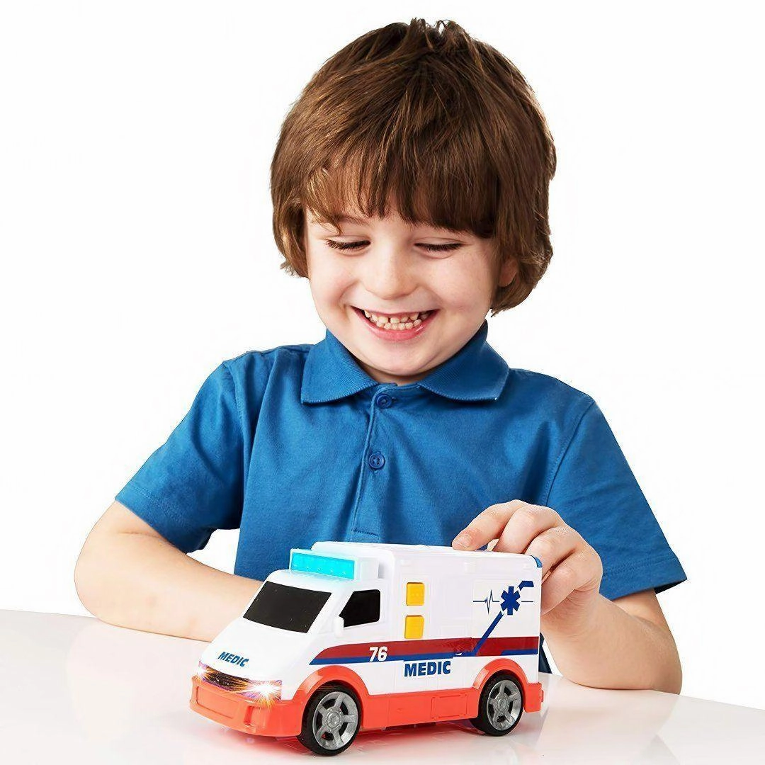 Teamsterz Small Light and Sounds Medic Emergency Vehicle Art Exhibit