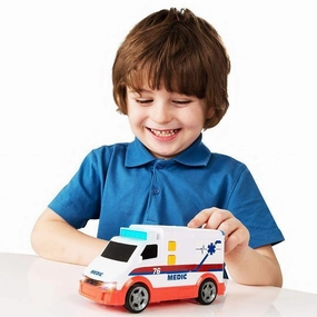 Teamsterz Small Light and Sounds Medic Emergency Vehicle Art Exhibit