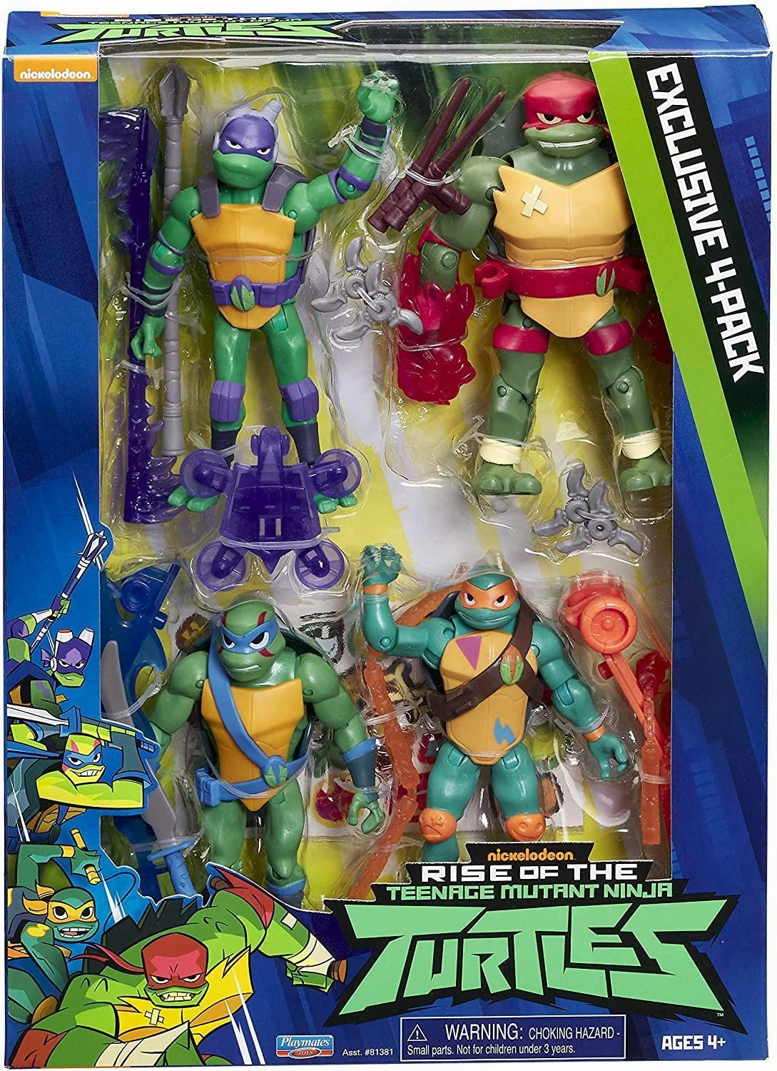 Teenage Mutant Ninja Turtles The Rise of The Teenage Mutant Ninja 4 Pack Board game Yoga Practitioner