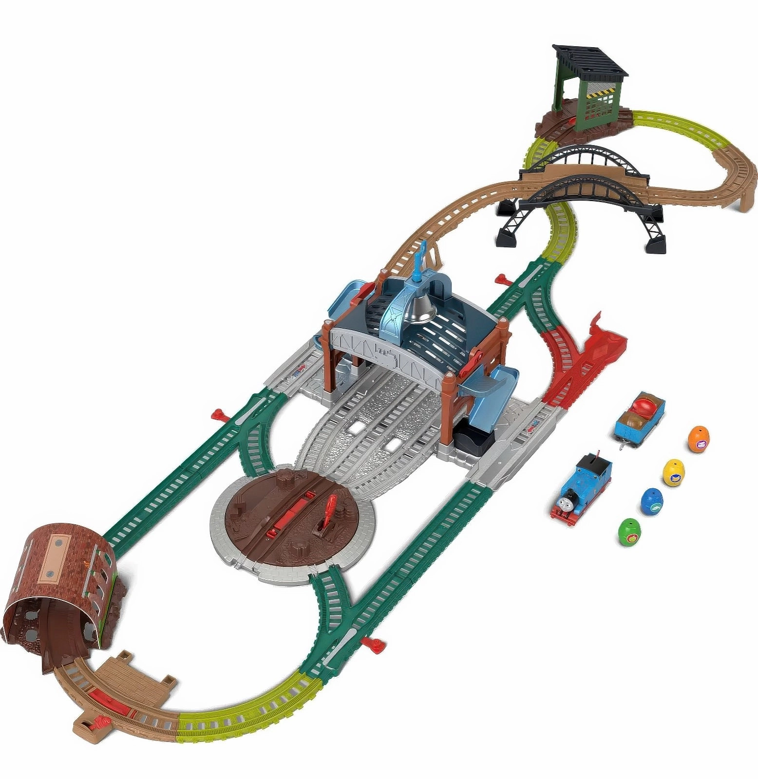Thomas & Friends Load & Launch Barrel Delivery Train Set Online Game Library Decor