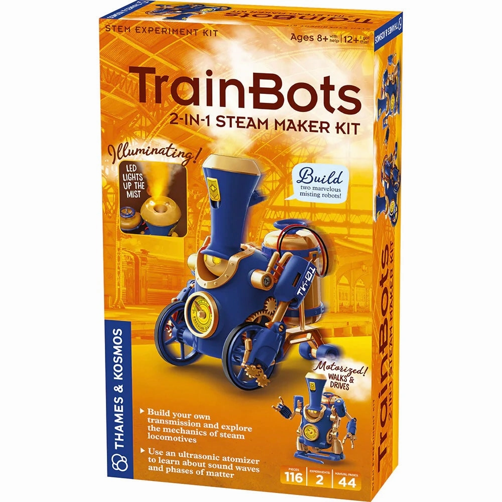 TrainBots 2-in-1 Steam Maker Kit Wicked Crafts Spooky Designs