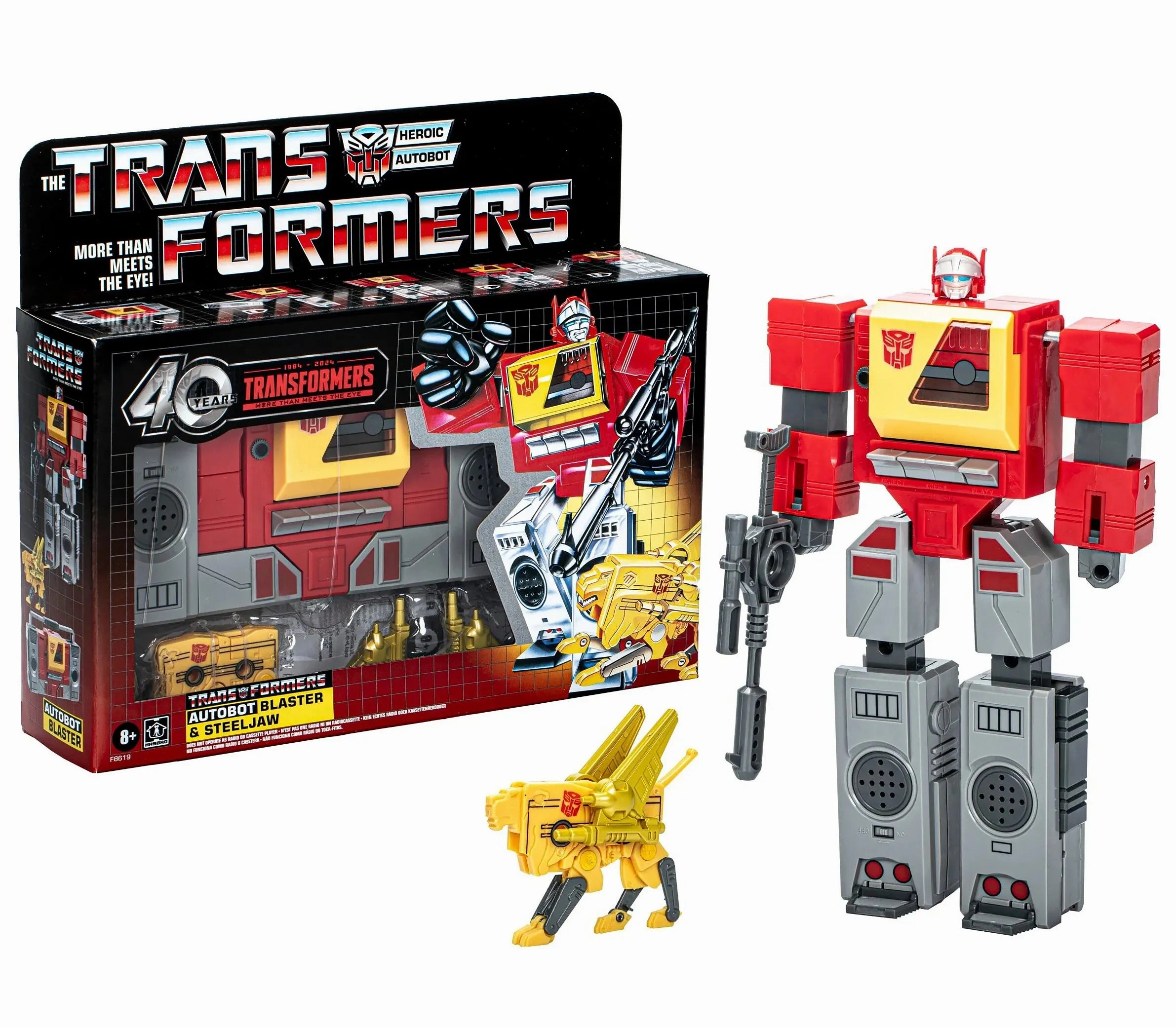 Position Maker Transformers Retro 40th Anniversary Action Figure - G1 Autobot Blaster & Steeljaw