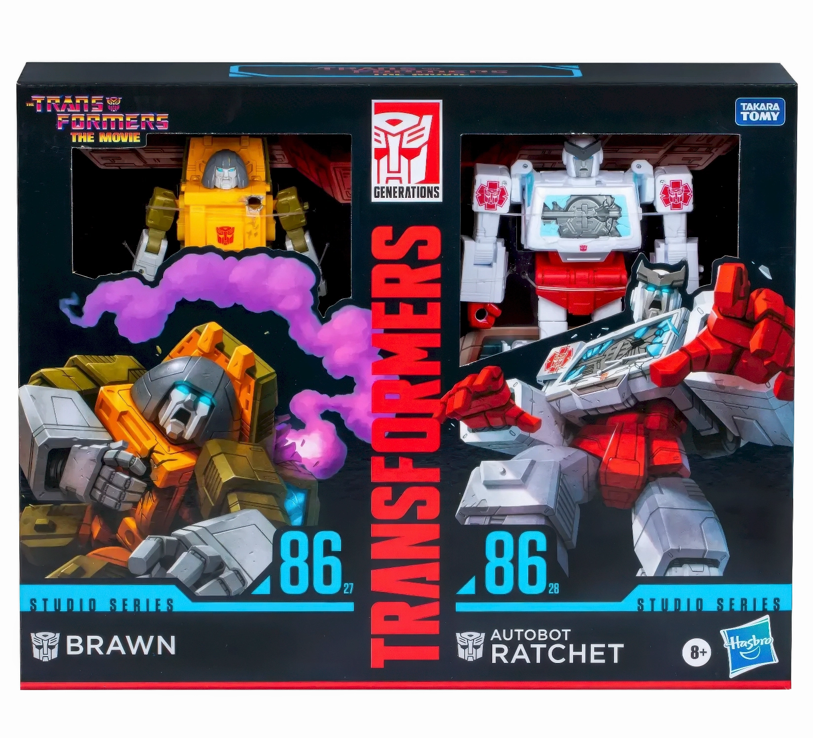 Transformers Studio Series Deluxe The Transformers: The Movie Brawn & Autobot Ratchet Little Action