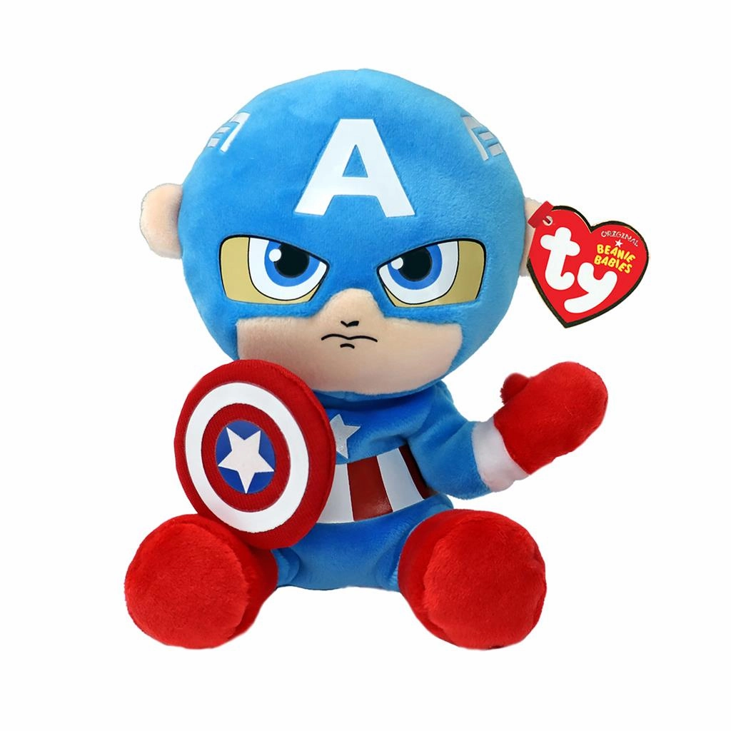 Ty Beanie Babies Marvel Captain America Soft 15cm Grand Prize