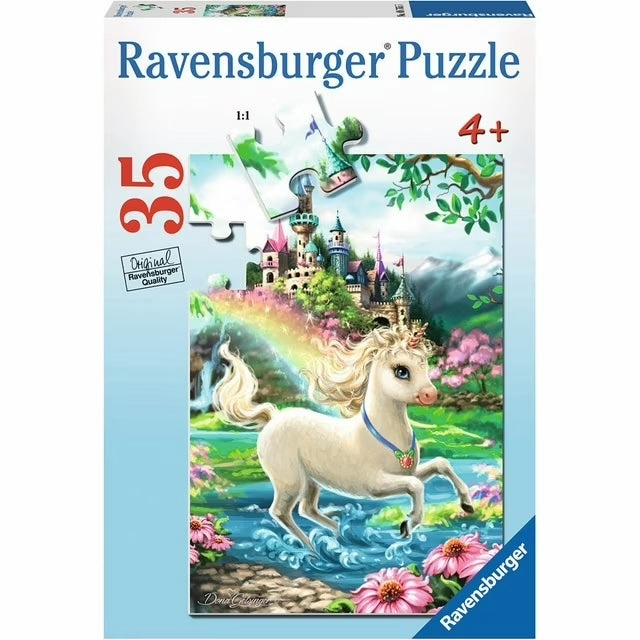 Unicorn Castle 35pc Puzzle Playful Treats Frightening Displays